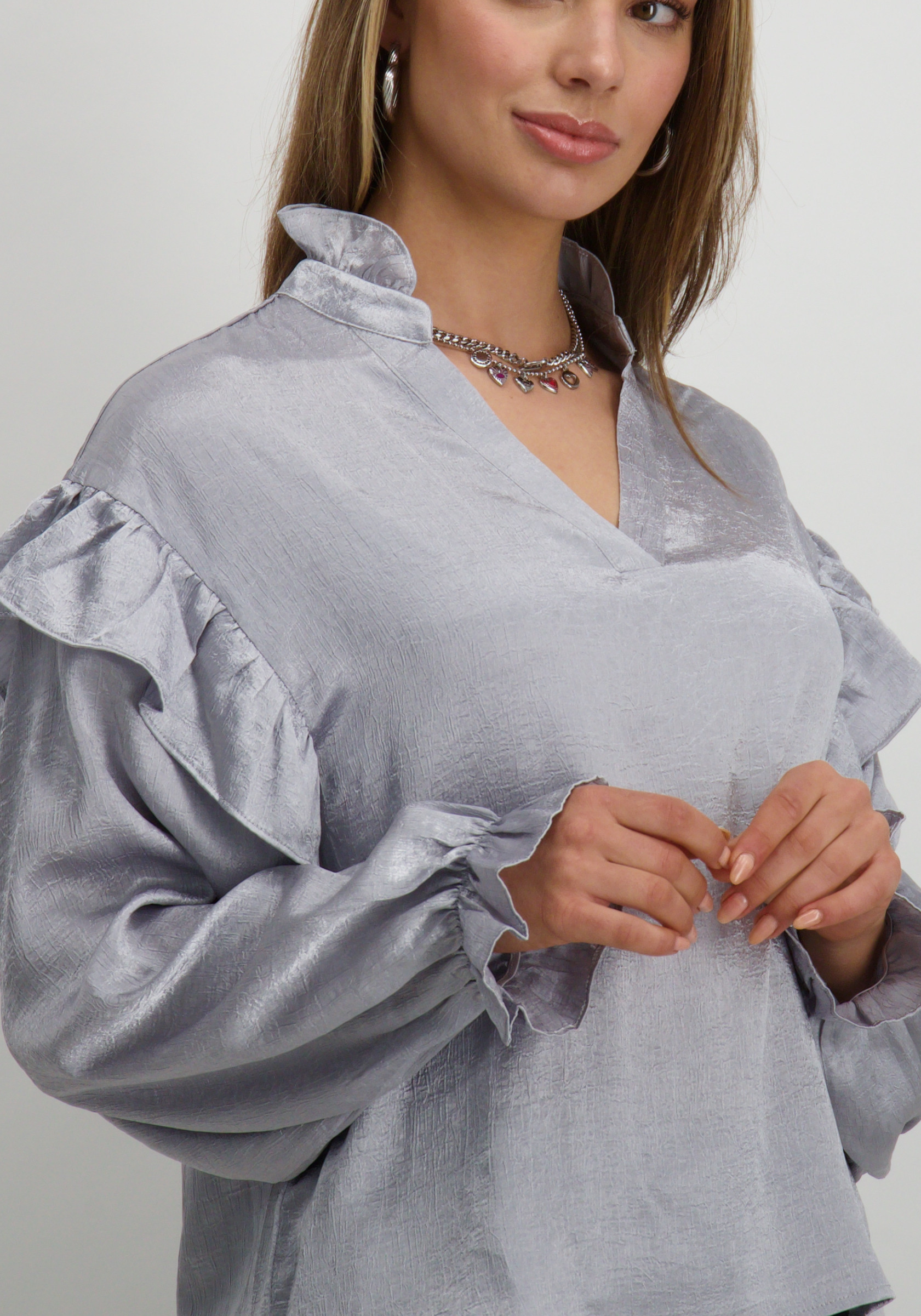 Amaya Amsterdam Blouse Elena Grijs