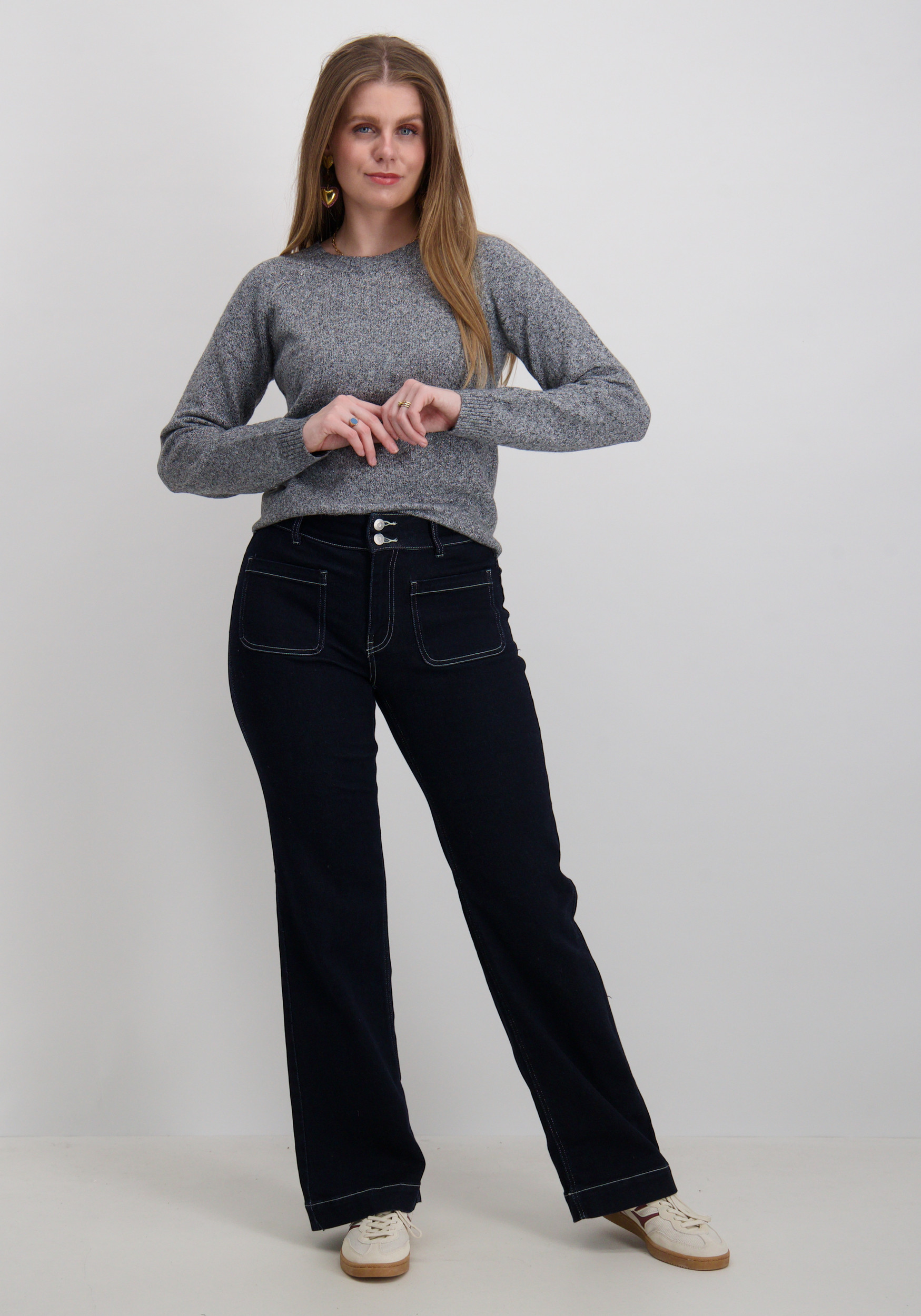 Vero moda Trui Doffyshine 10221006 Zilver