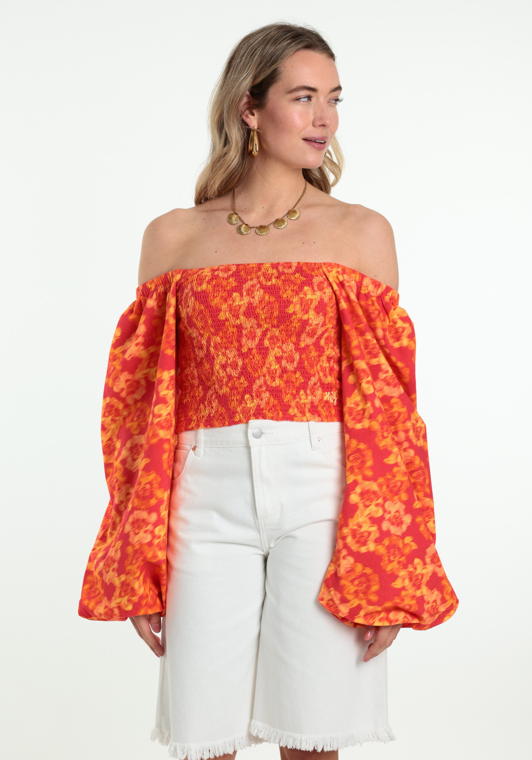 Harper & Yve Blouse Mimi HS6C607 Oranje