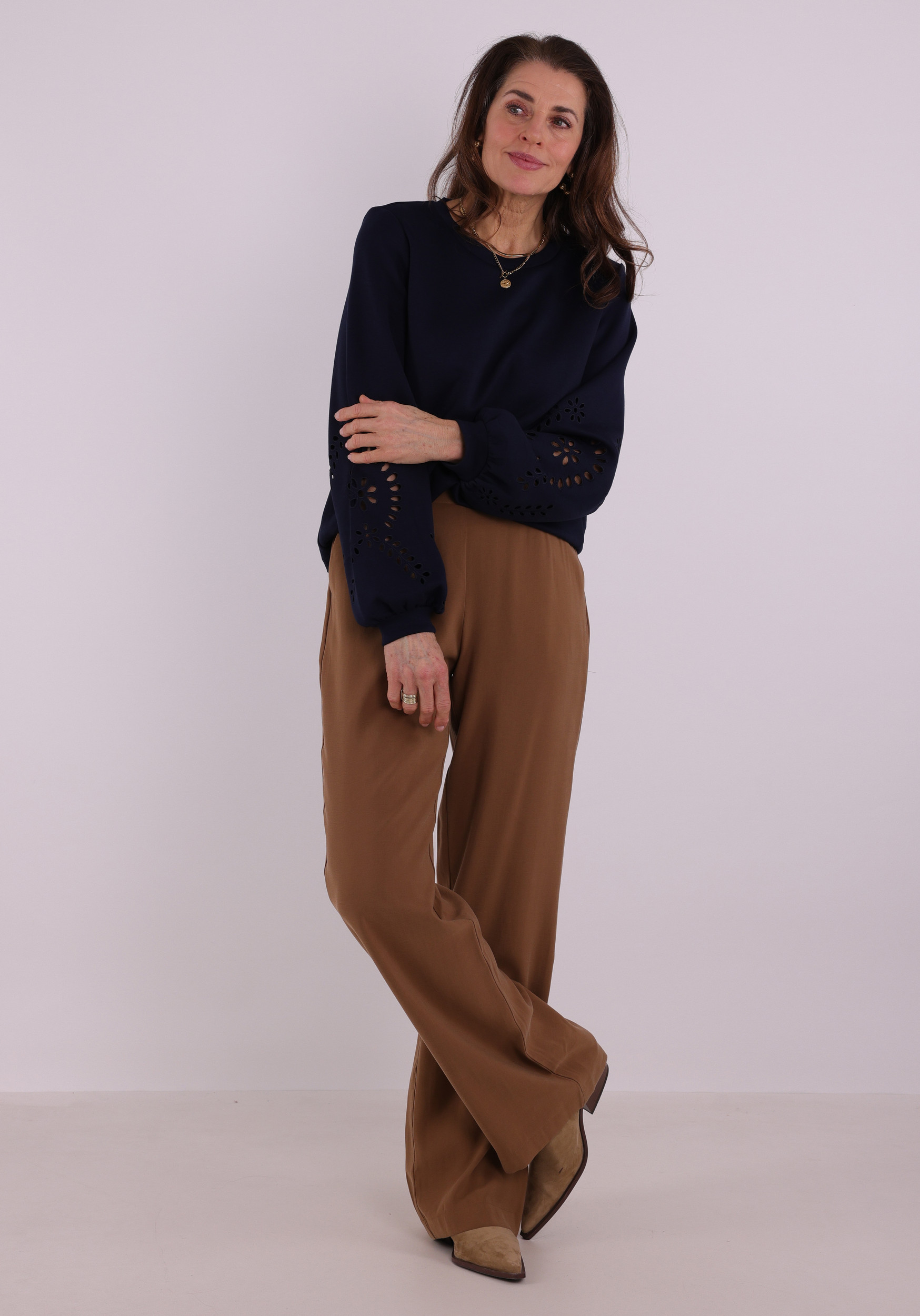 Vila Sweater Sandy 14114310 Donker blauw