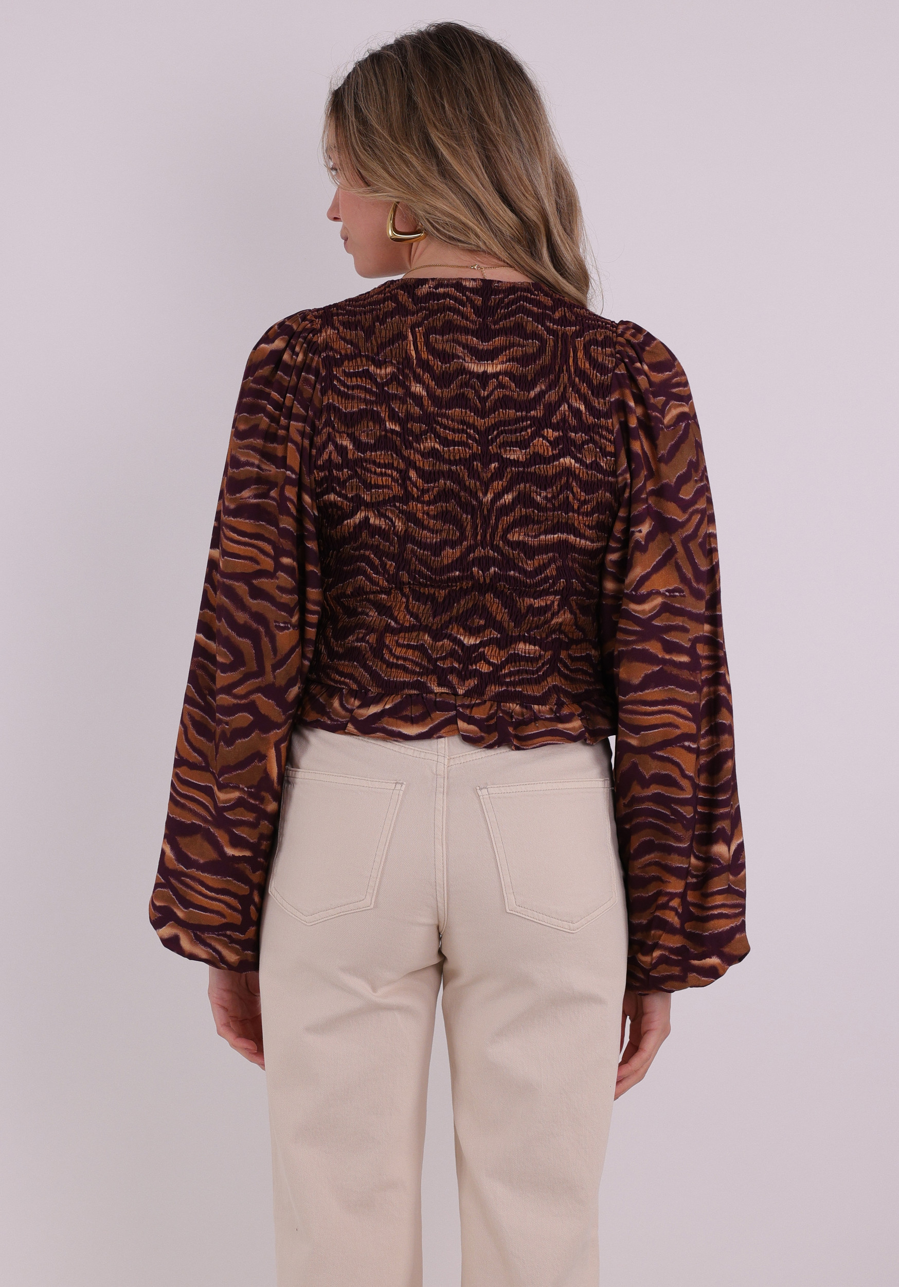 Harper & Yve Top Elin SS6P601 Bruin