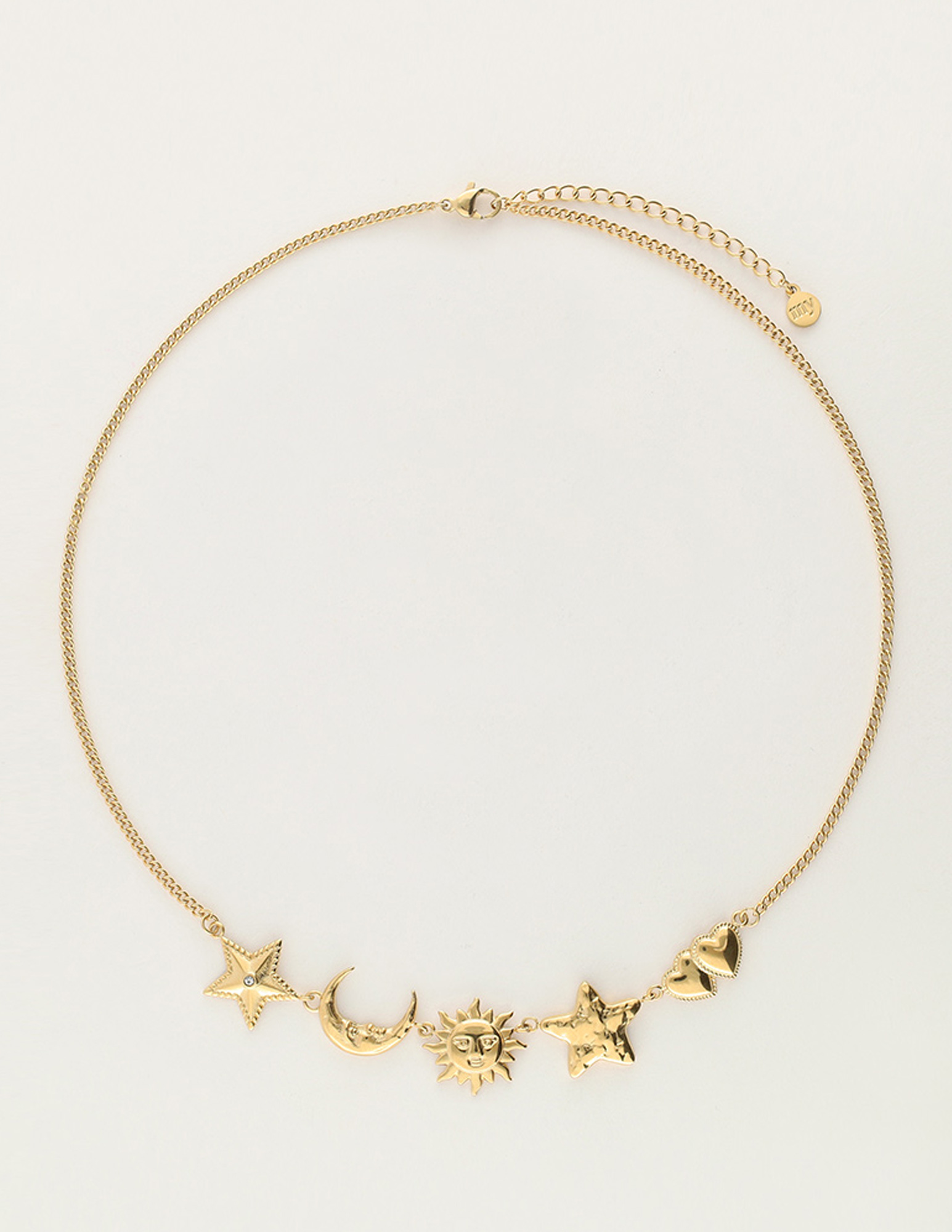 My Jewellery Starry ketting met verschillende bedels MJ11986 Goud