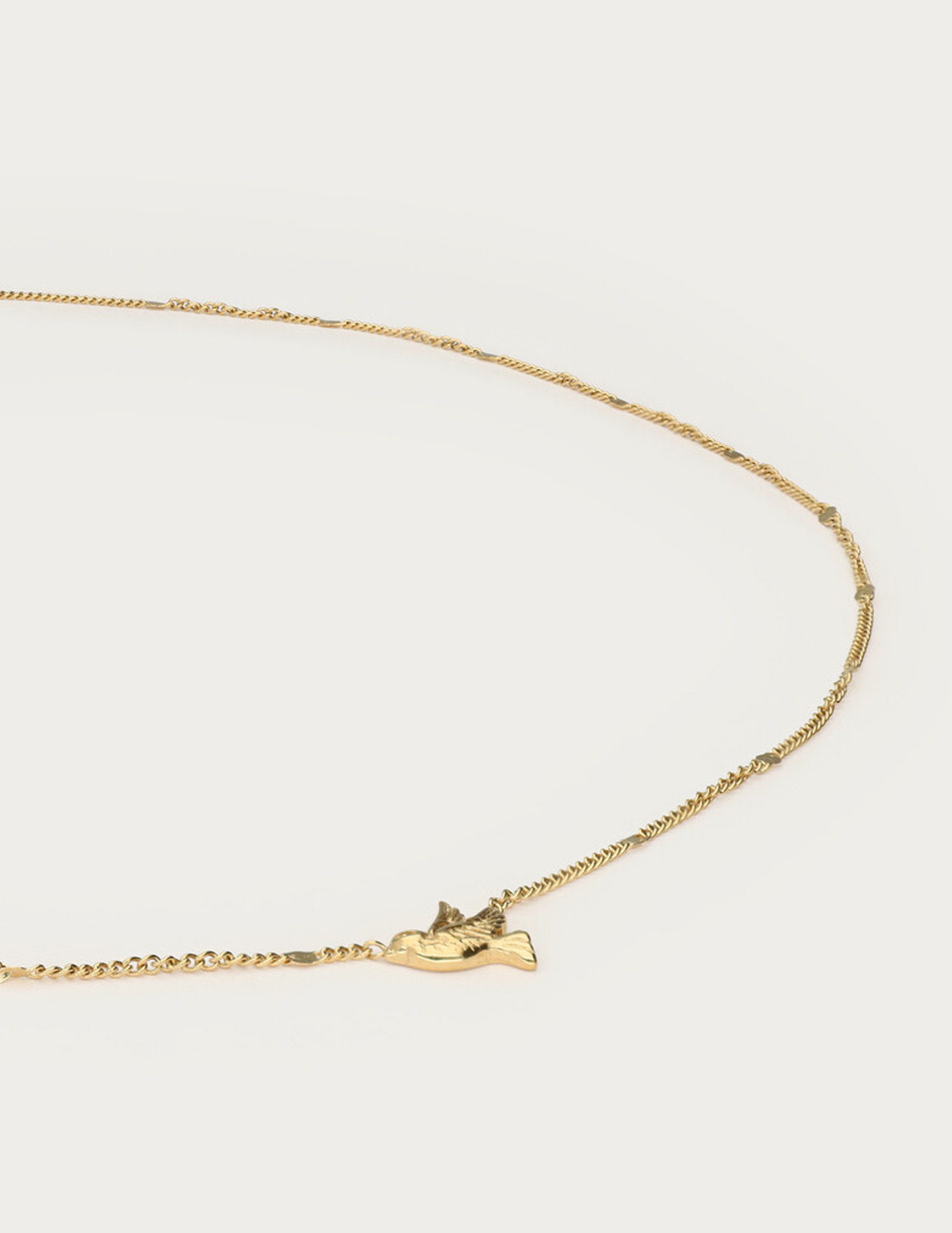 My Jewellery Botanical minimalistische ketting met vogel MJ15395 Goud