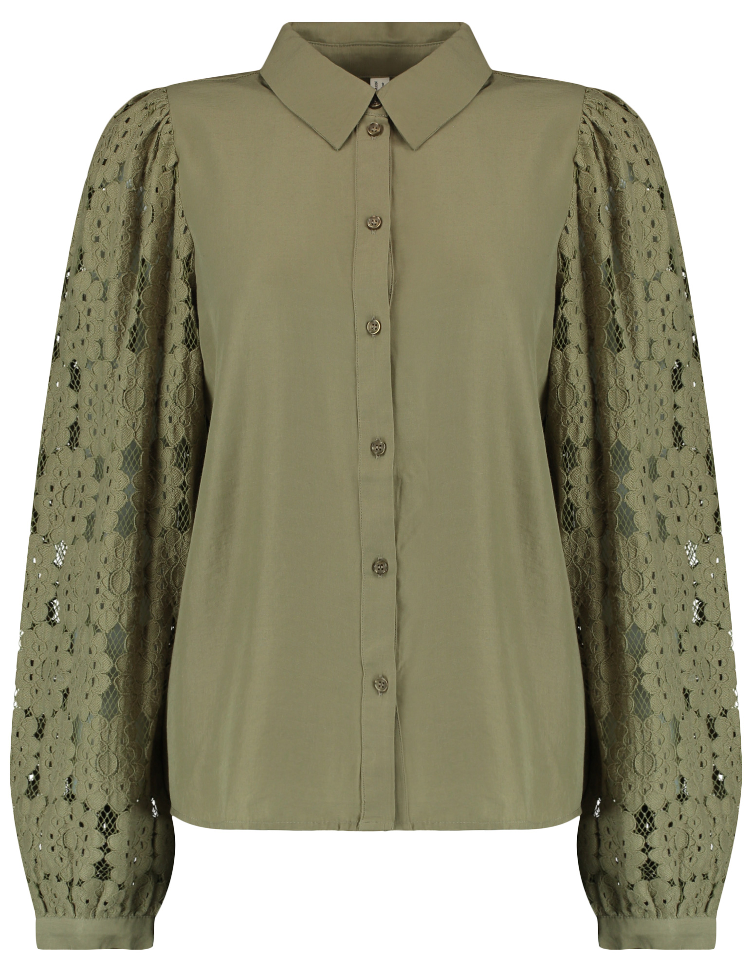 Vero moda Blouse Fabena 10332693 Midden groen