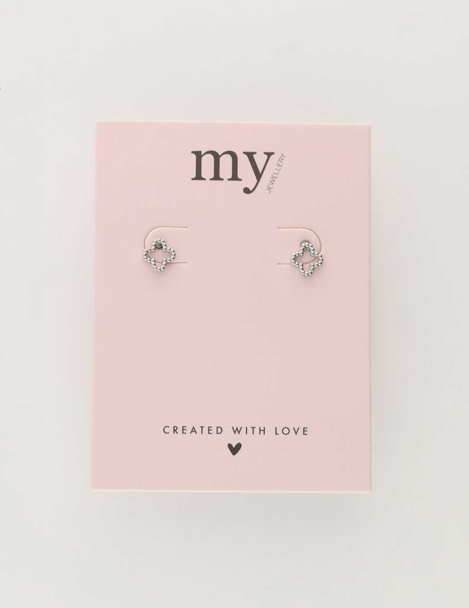 My Jewellery Stud klaver MJ10320 Zilver