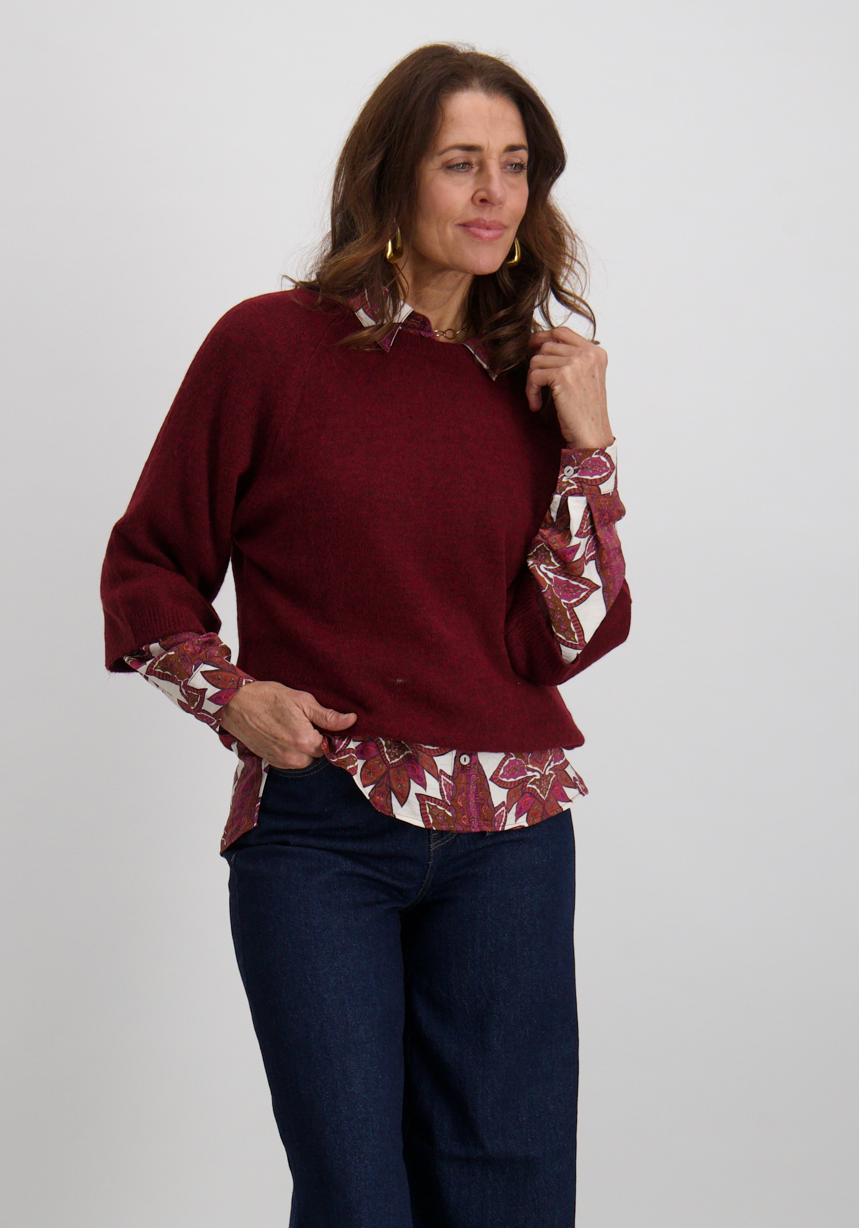 Geisha Trui 54890-70 Bordeaux