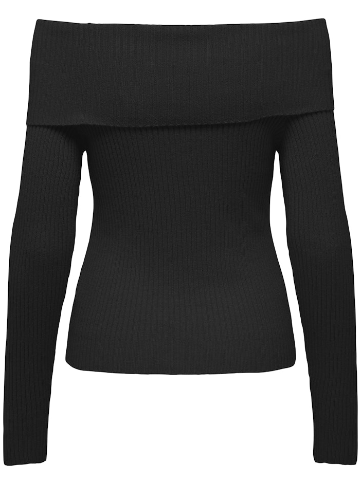 ONLY Trui Katia off shoulder 15311830 Zwart