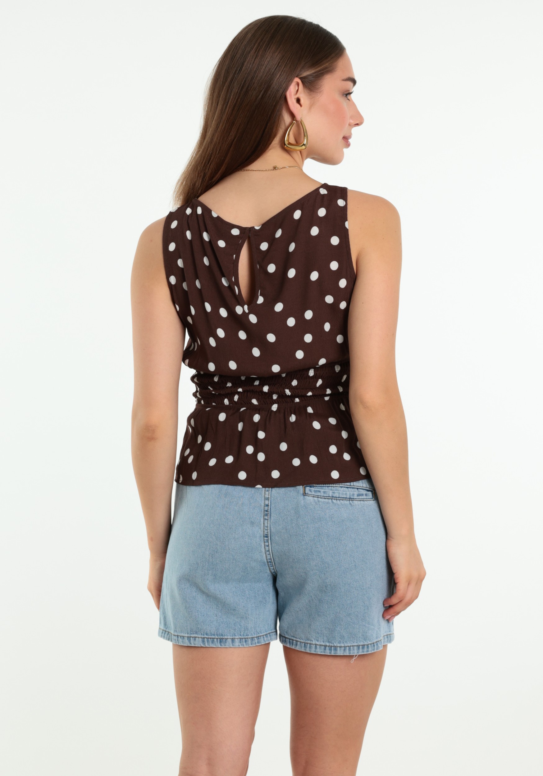 VERO MODA Top Elisa 10347963 Donker bruin