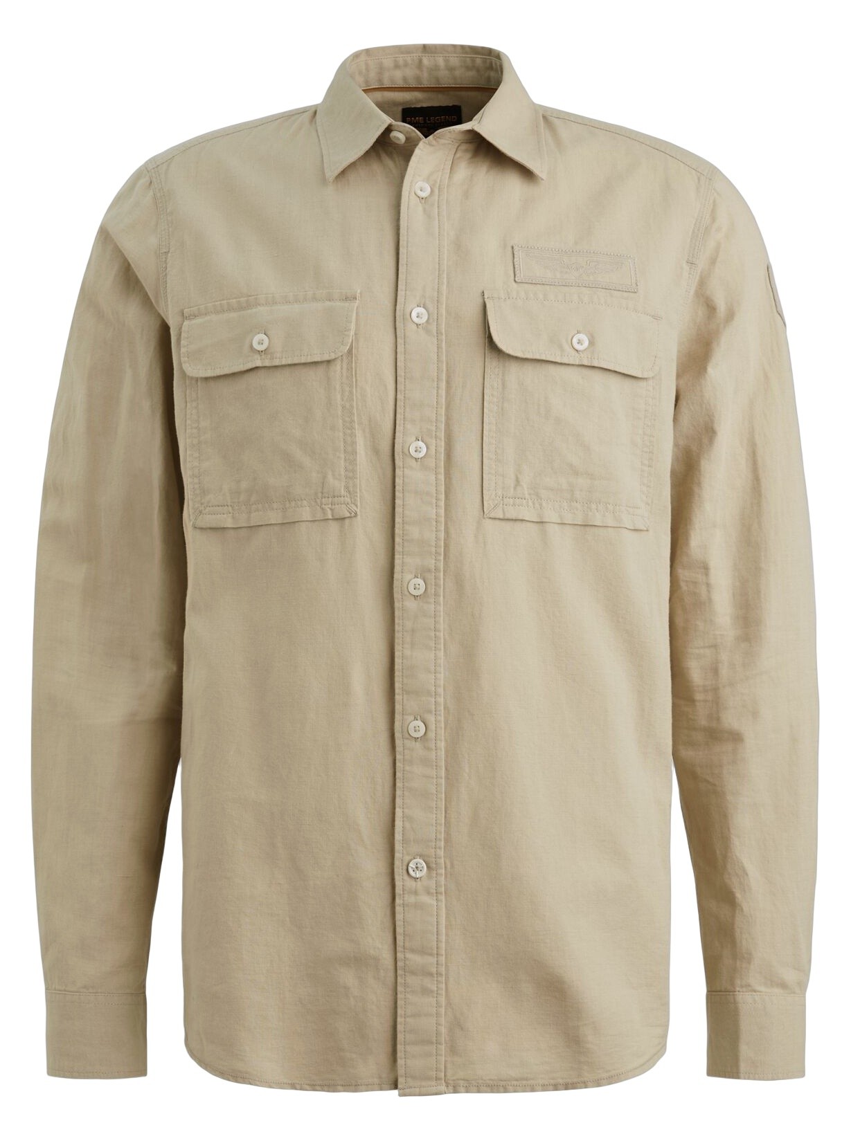 PME Legend Overhemd linnen PSI2604206 Groen