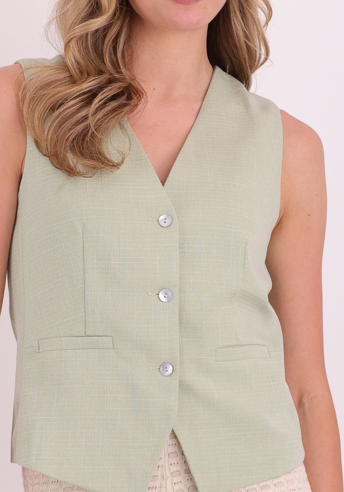 Lofty Manner Gilet Shirin RD41 Groen