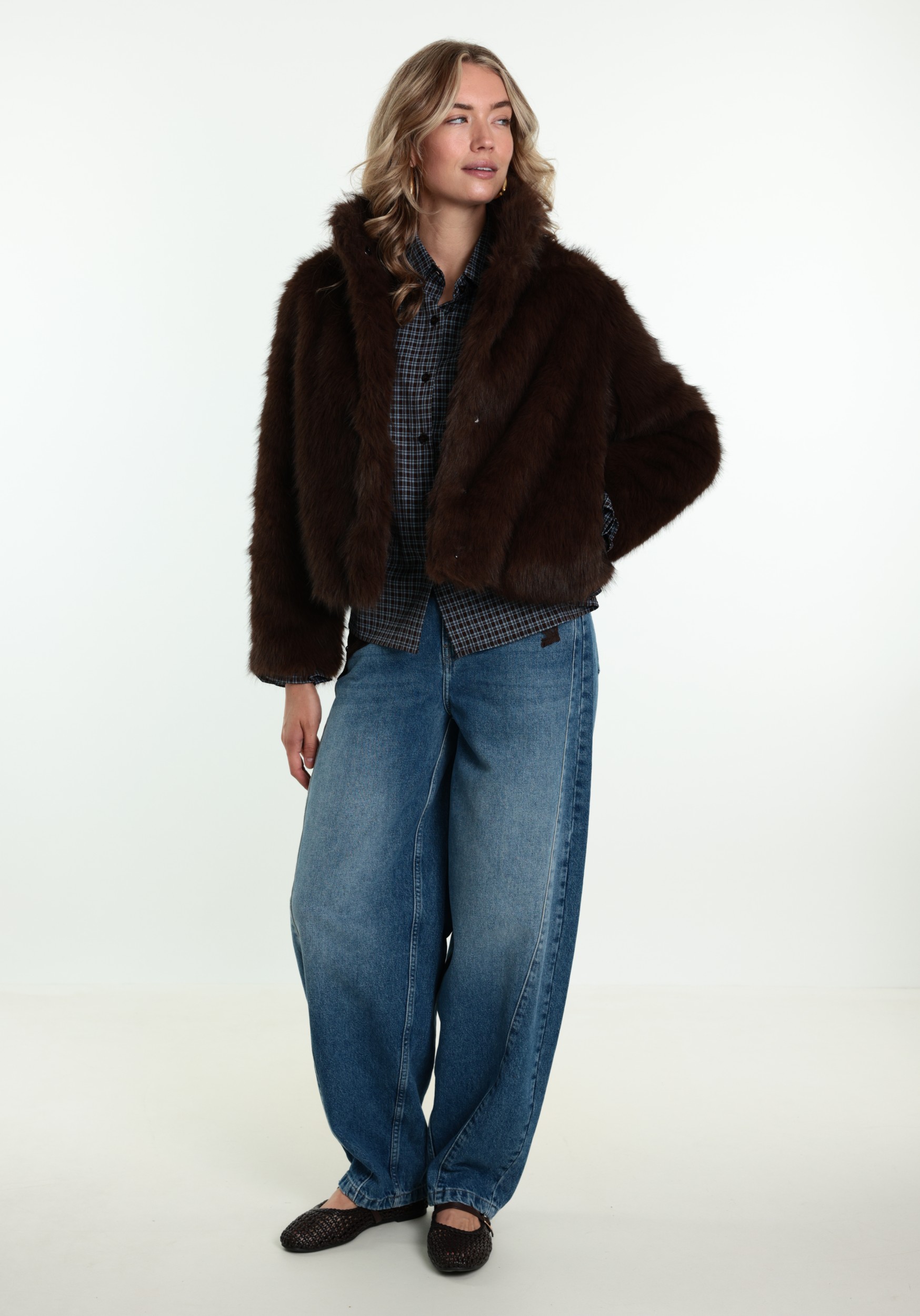 VERO MODA Winterjas Monroe 10315328 Donker bruin