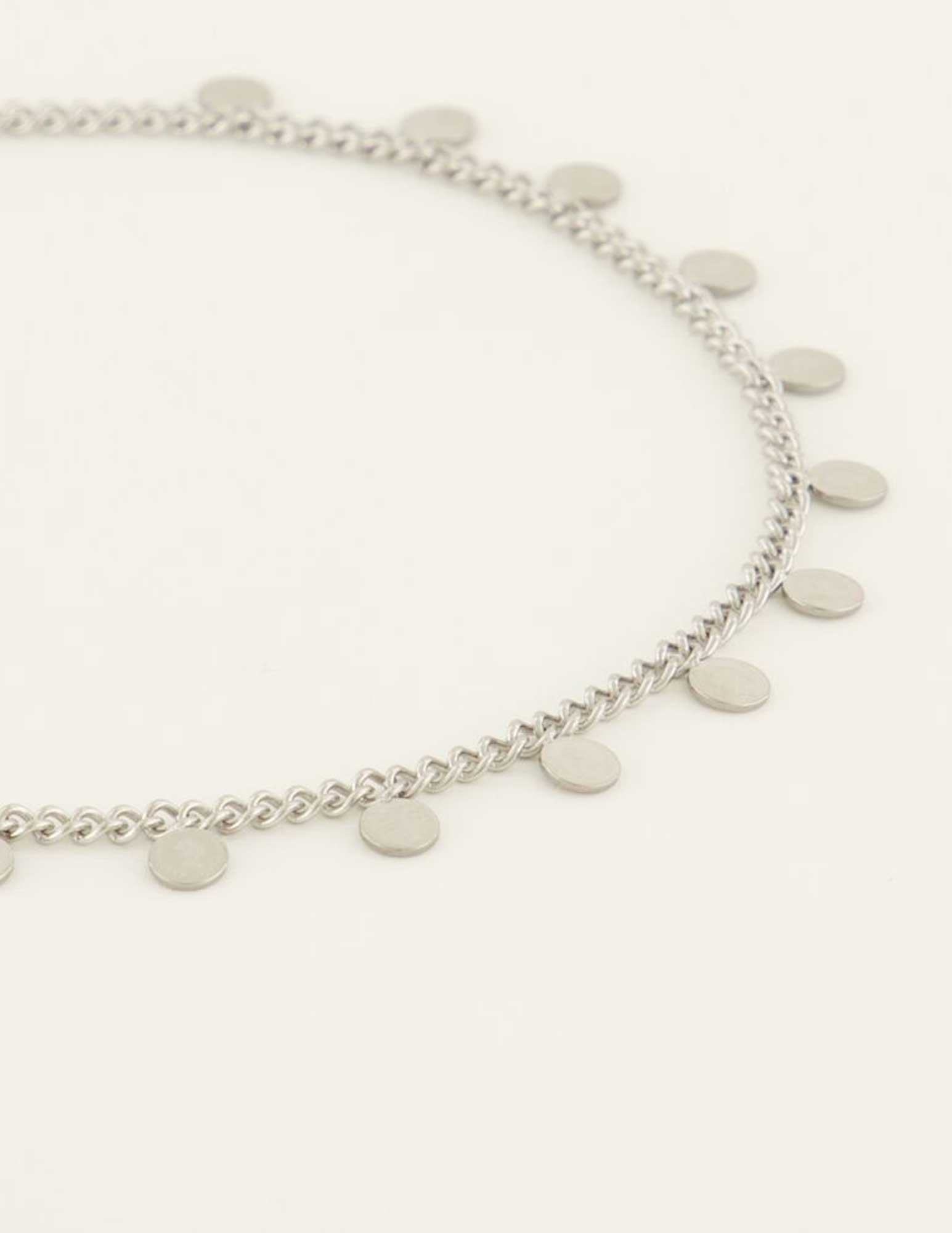 My Jewellery Enkelbandje met kleine muntjes MJ08142 Zilver