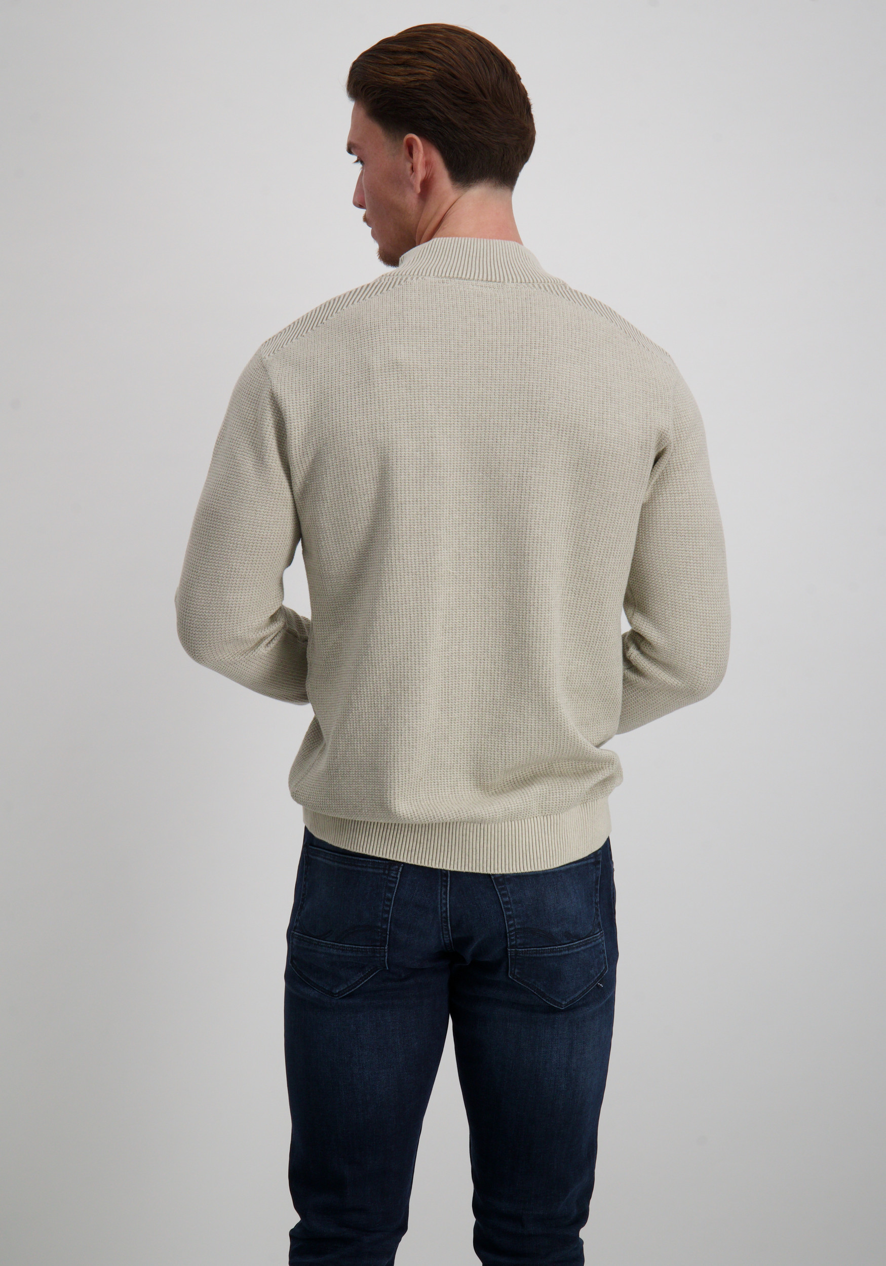 No Excess Half zip pullover 29230813SN Zand