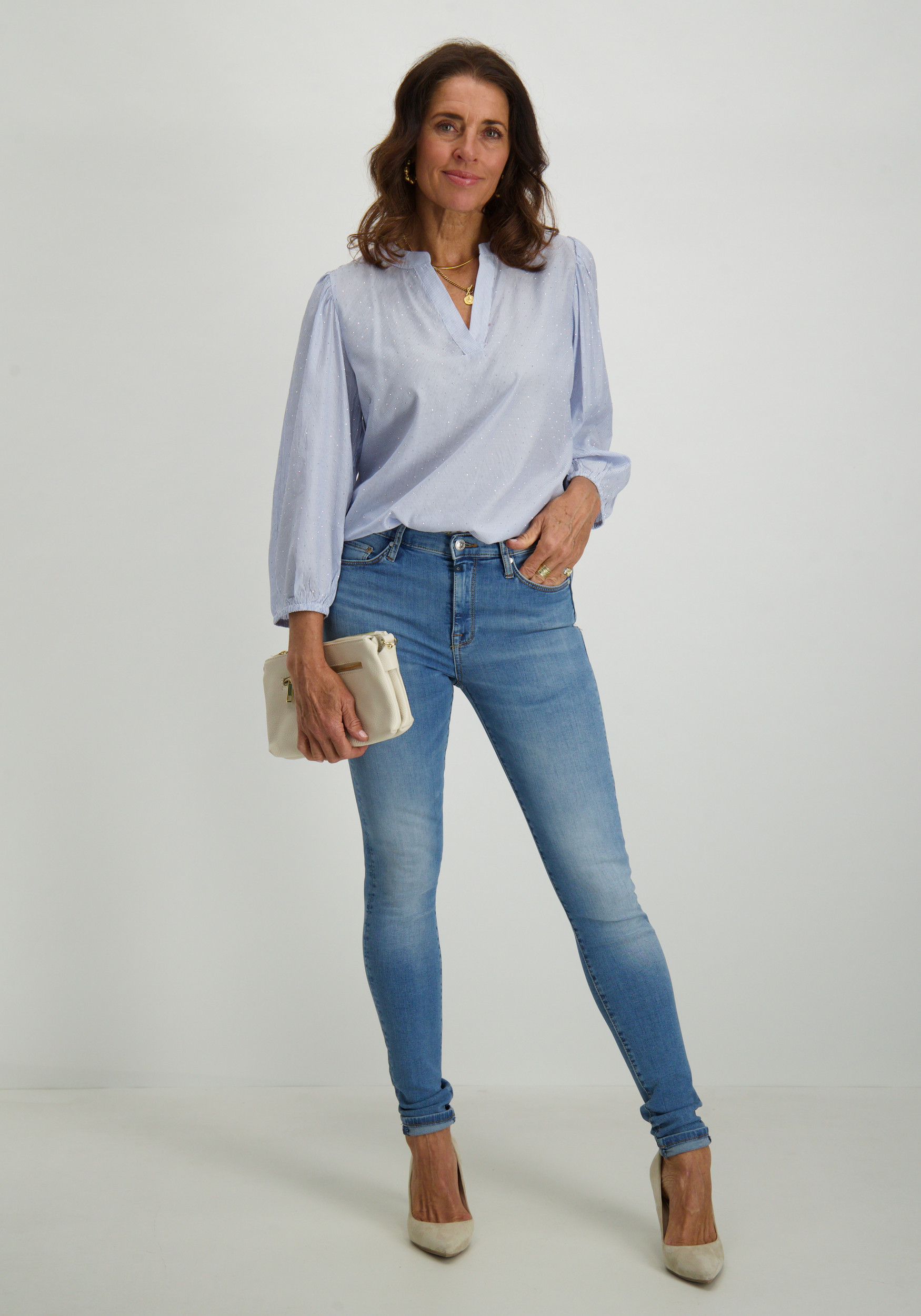 Cup of Joe Skinny jeans Sophia Blauw