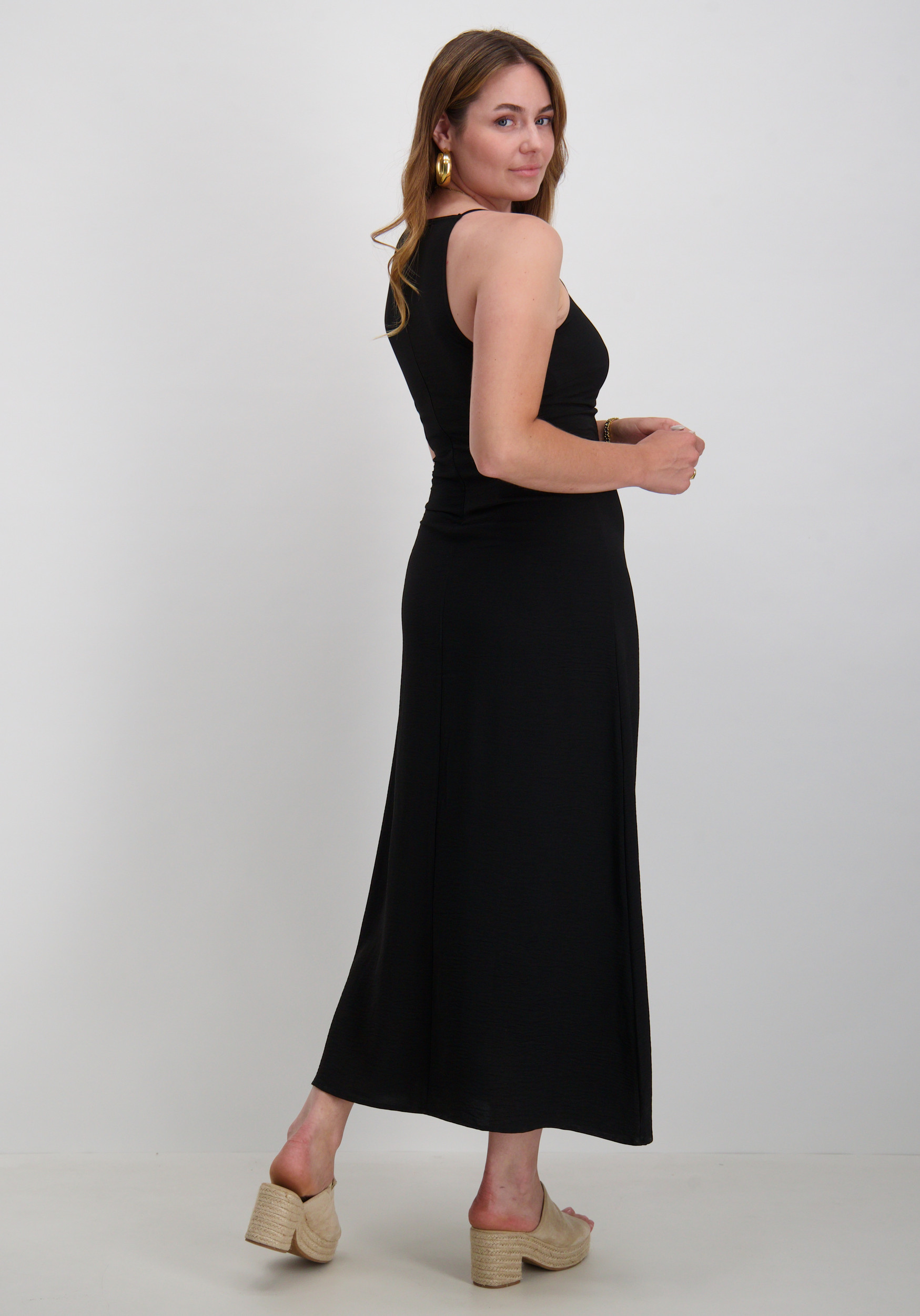 Vero moda Jurk Mathilda alva 10341472 Zwart