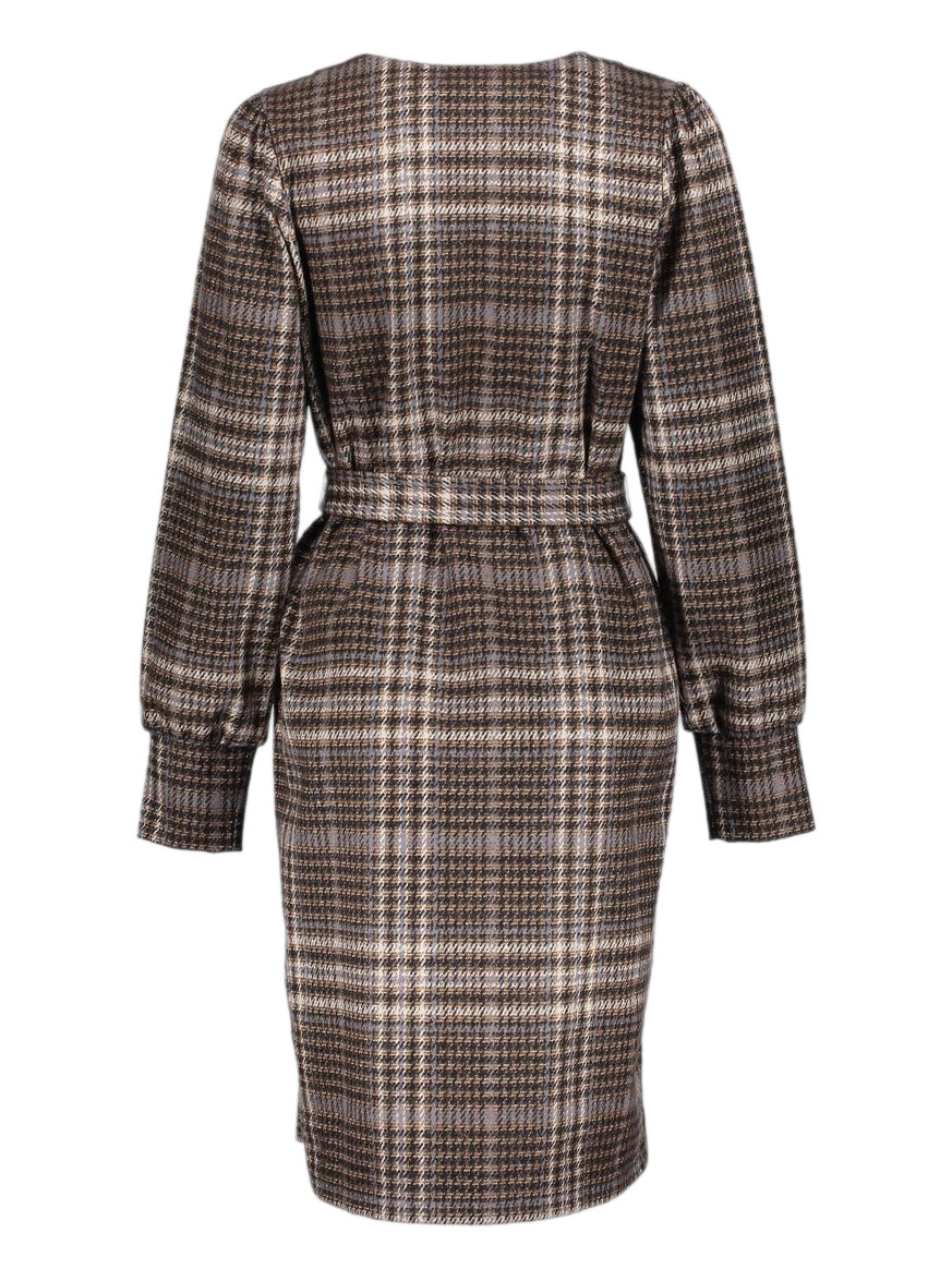 Geisha Jurk geruit 57577-20 Donker Grijs