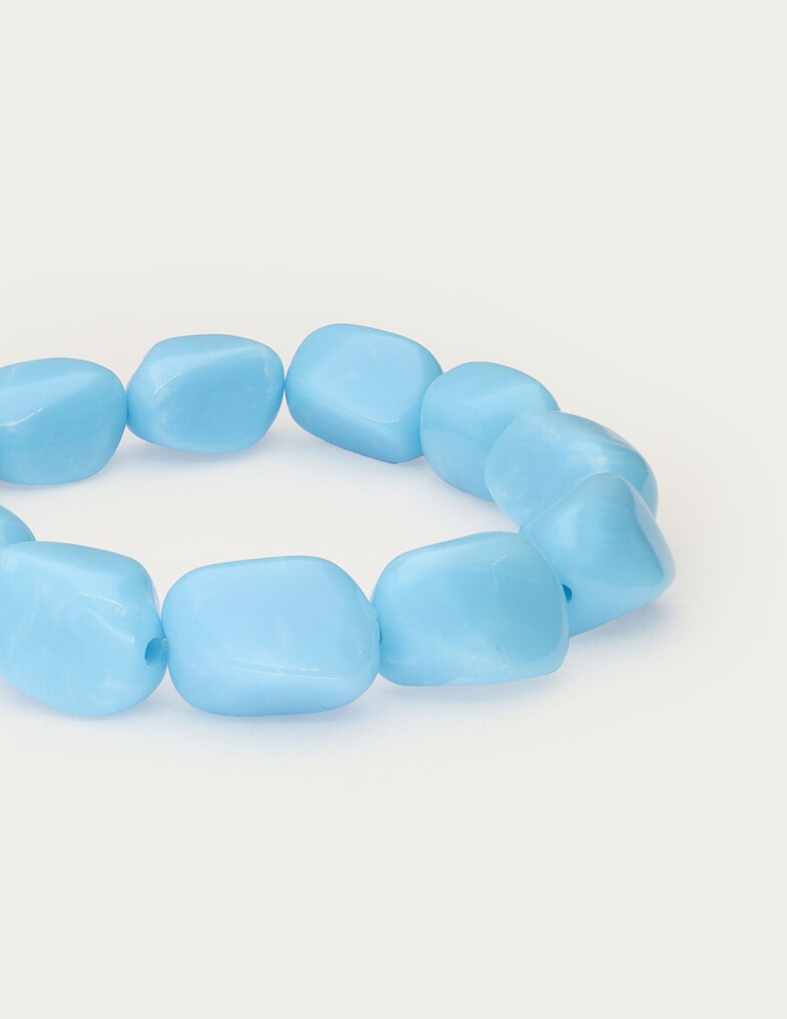 My Jewellery Tropical armband met blauwe kralen MJ15601 Goud