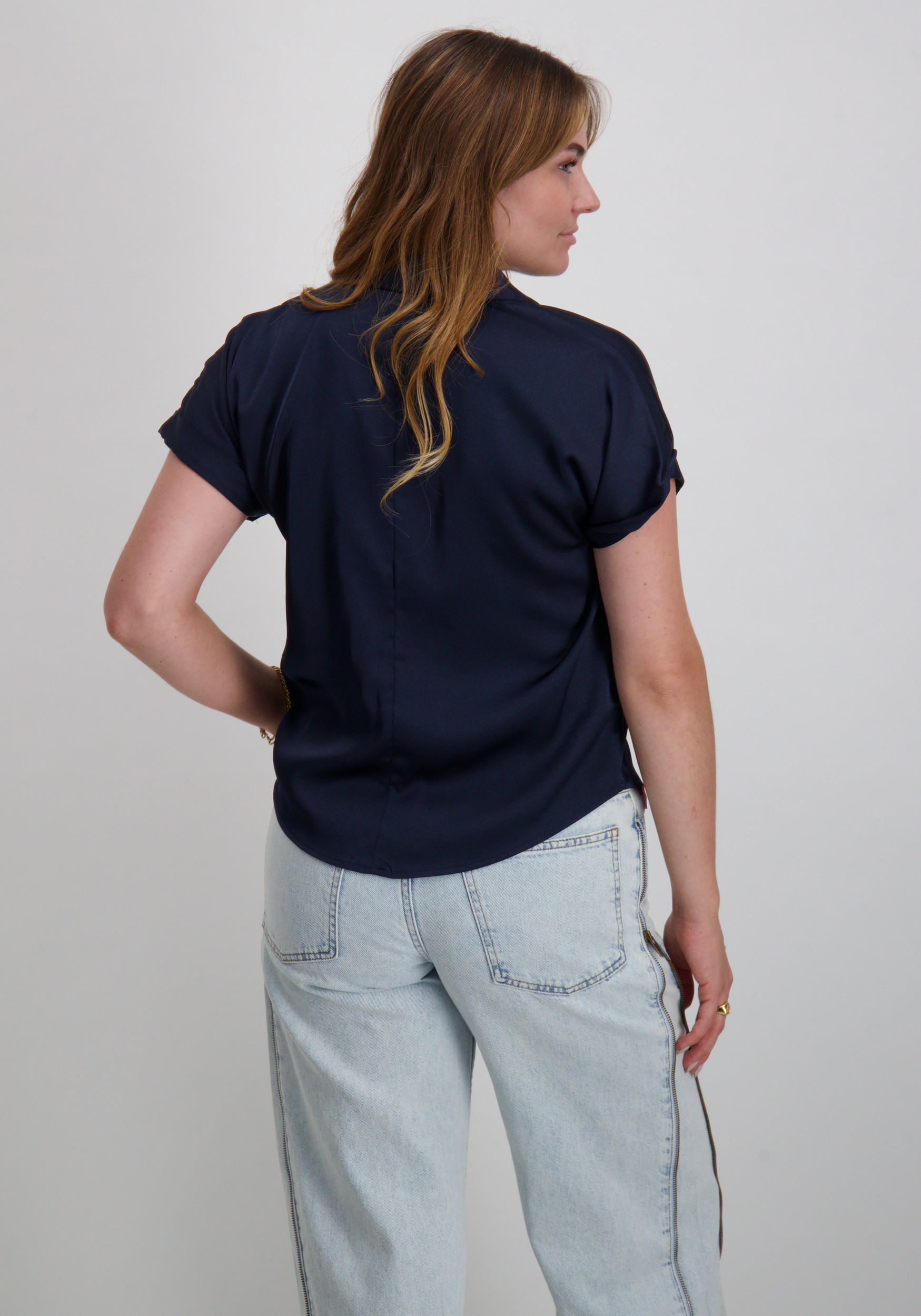 Vila Blouse Enna Ravenna 14107405 Donker blauw