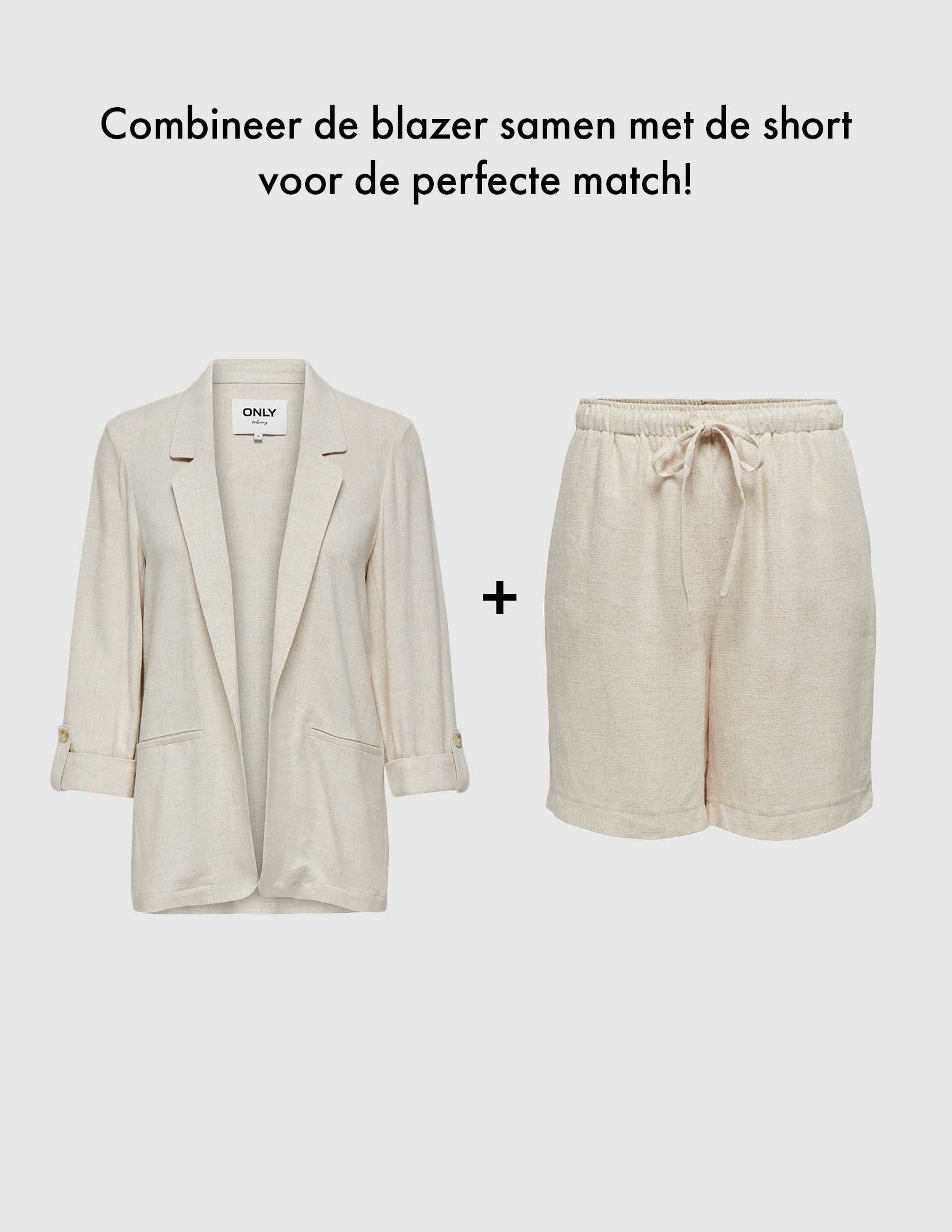 Only Short Siesta 15333032 Ecru