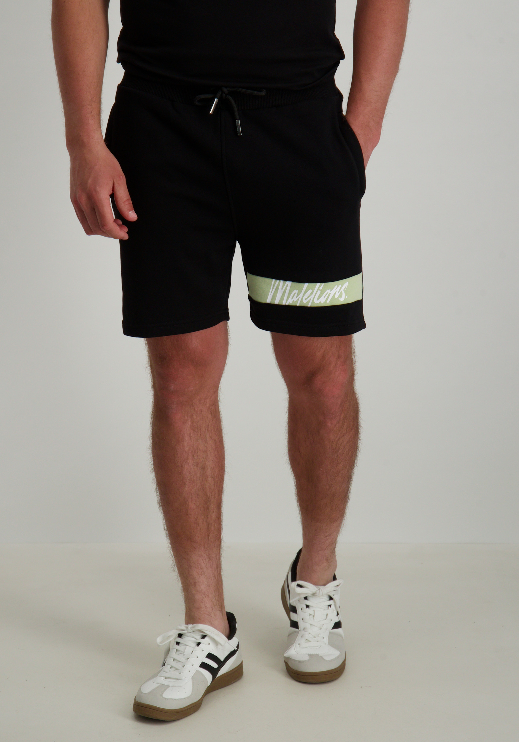 Malelions Short Captain MM3-SS25-05 Zwart