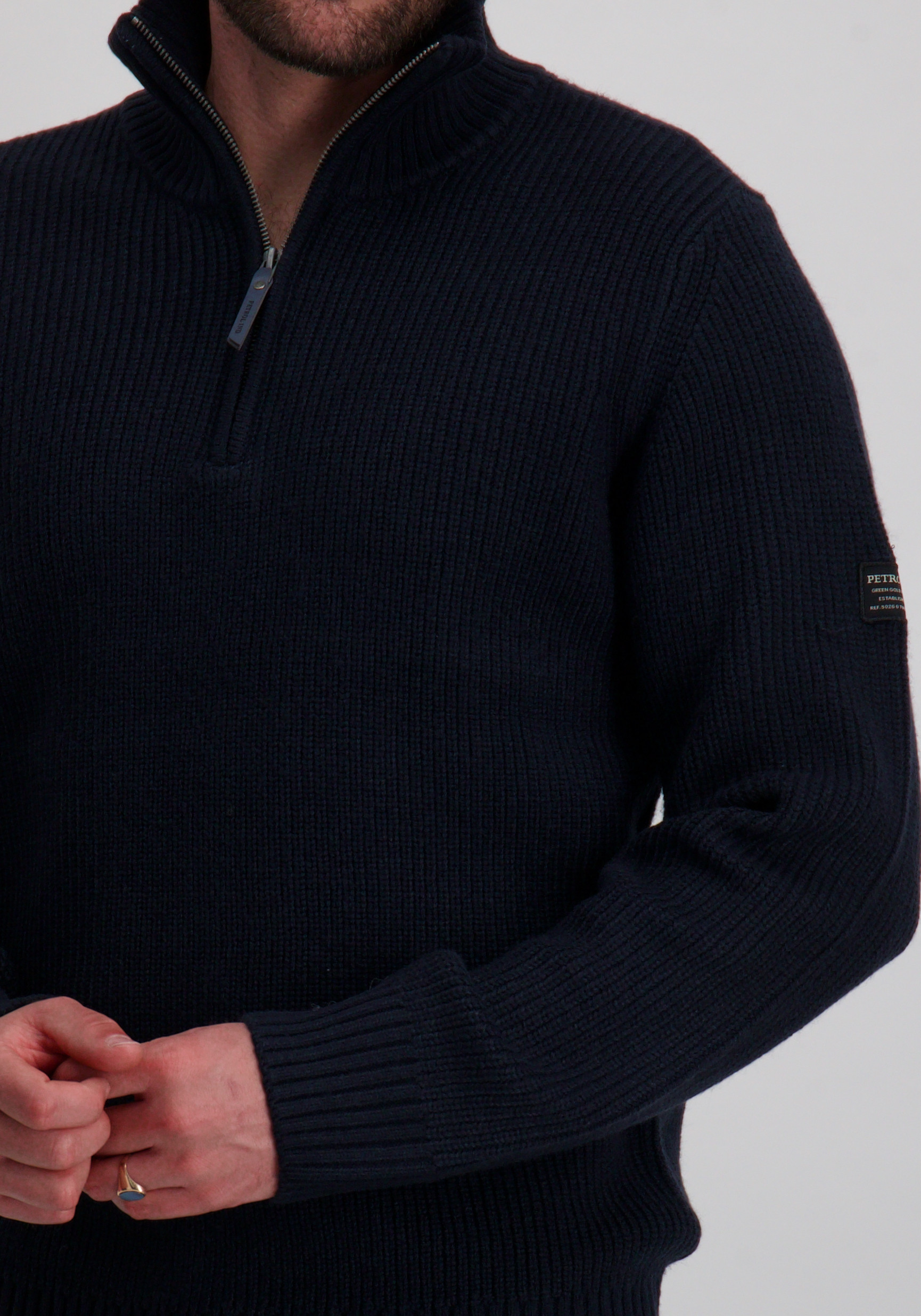 Petrol Trui M-3050-KWC151 Donker blauw