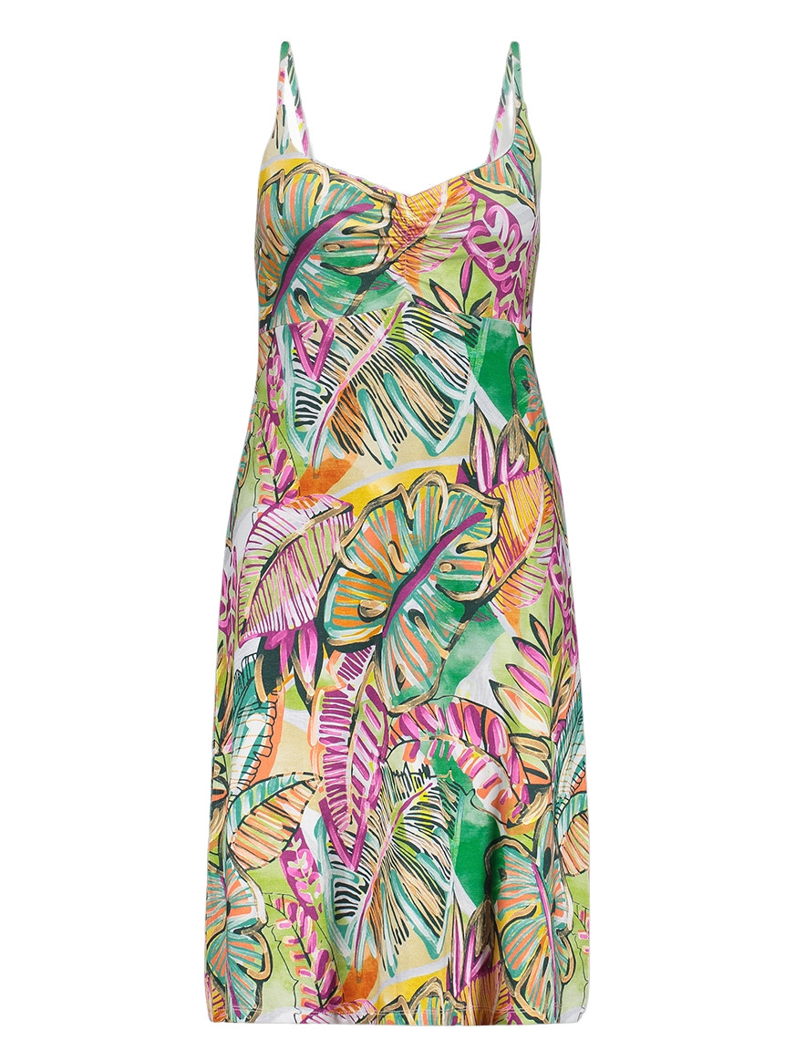 Geisha Jurk all-over print 67420-60 NOA Licht groen
