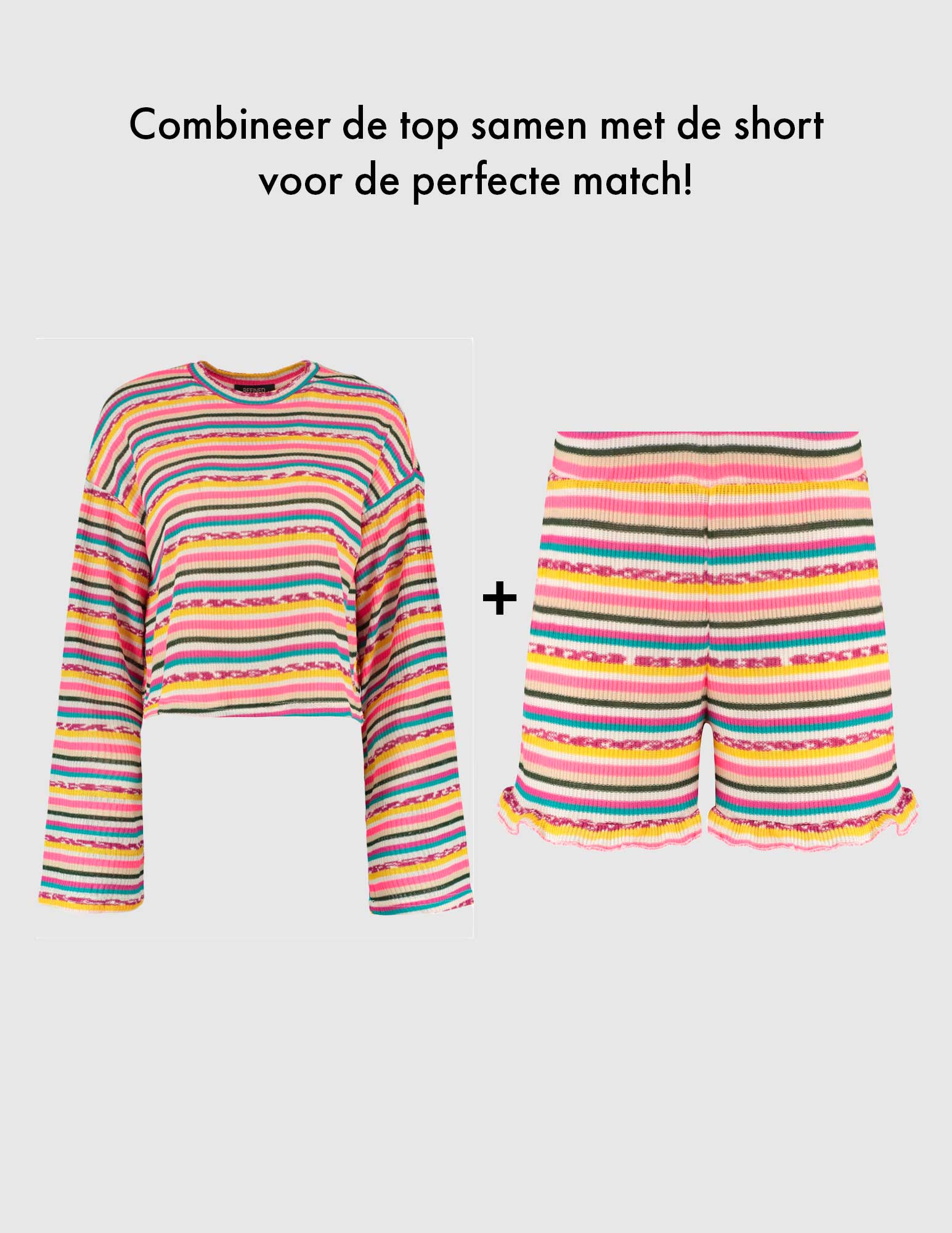 Refined Department Korte broek Miel R2404295542 Multi