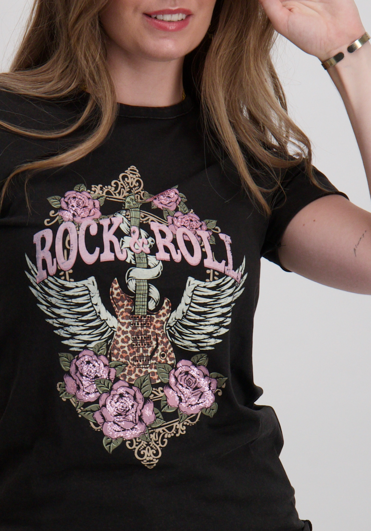 Only T-shirt Lucy 15215721 grijs