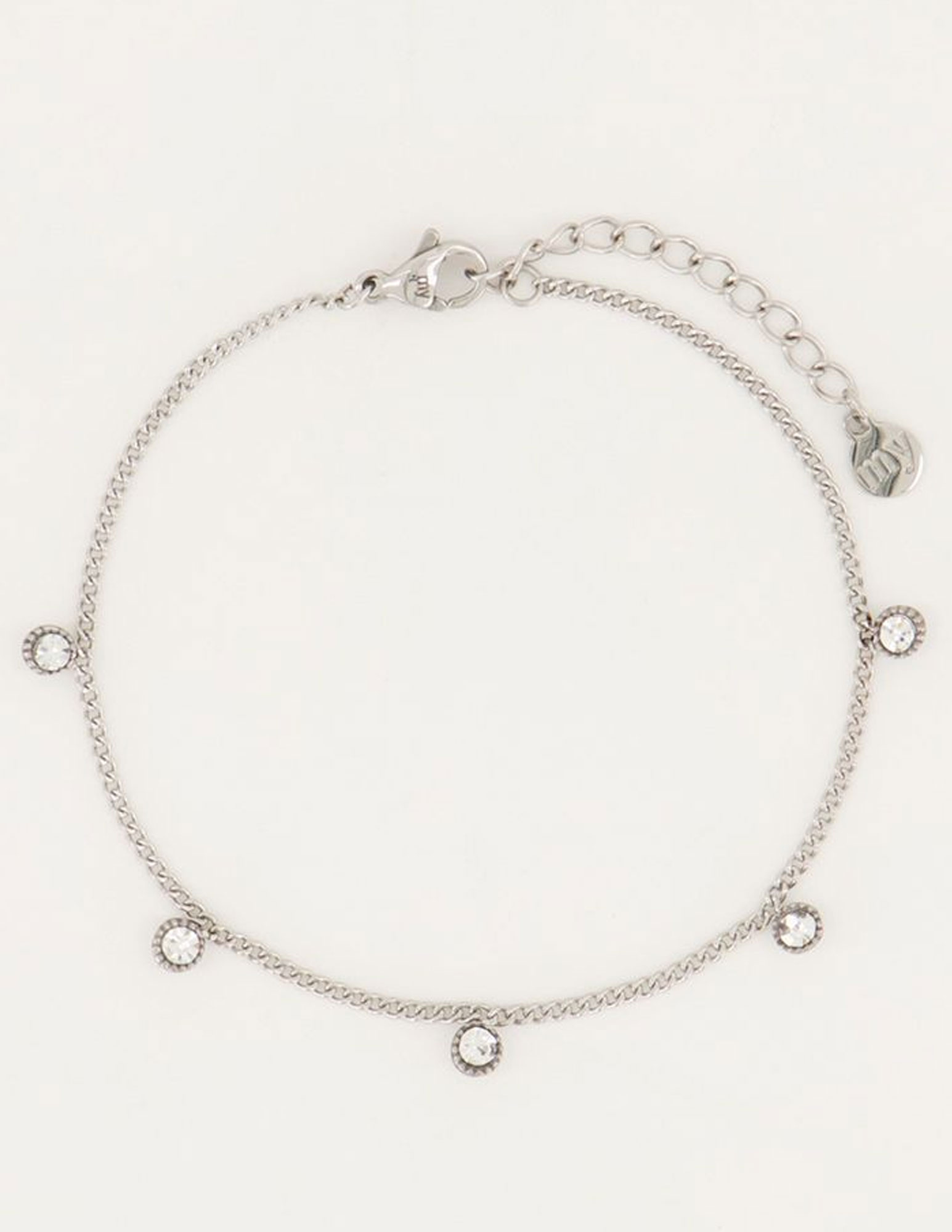 My Jewellery Armband met strass steentjes MJ04797 Zilver