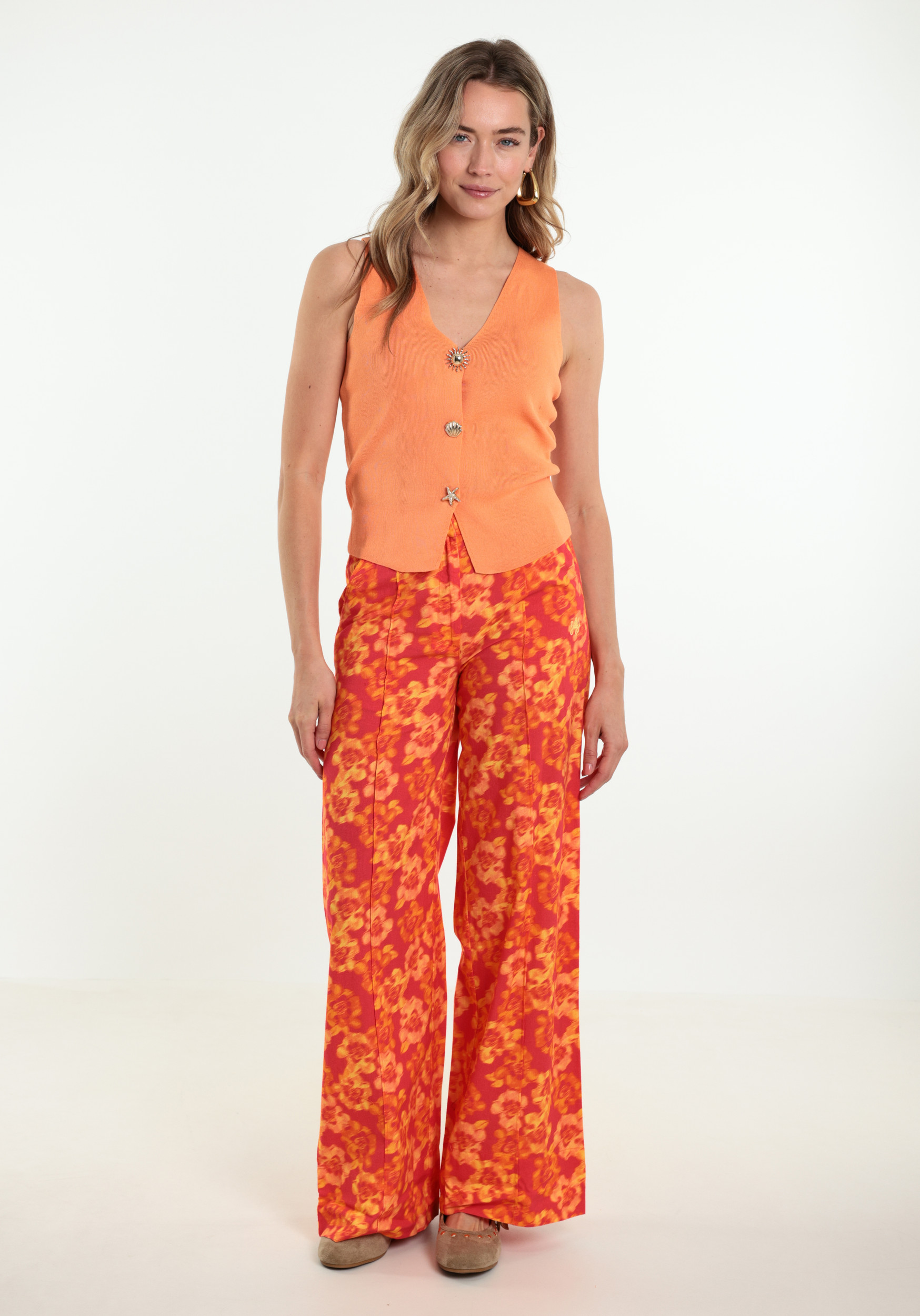 VERO MODA Top Kylie 10352563 Oranje