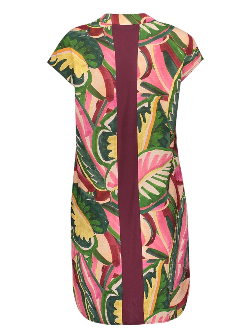Geisha Jurk met print 67411-20 Licht groen