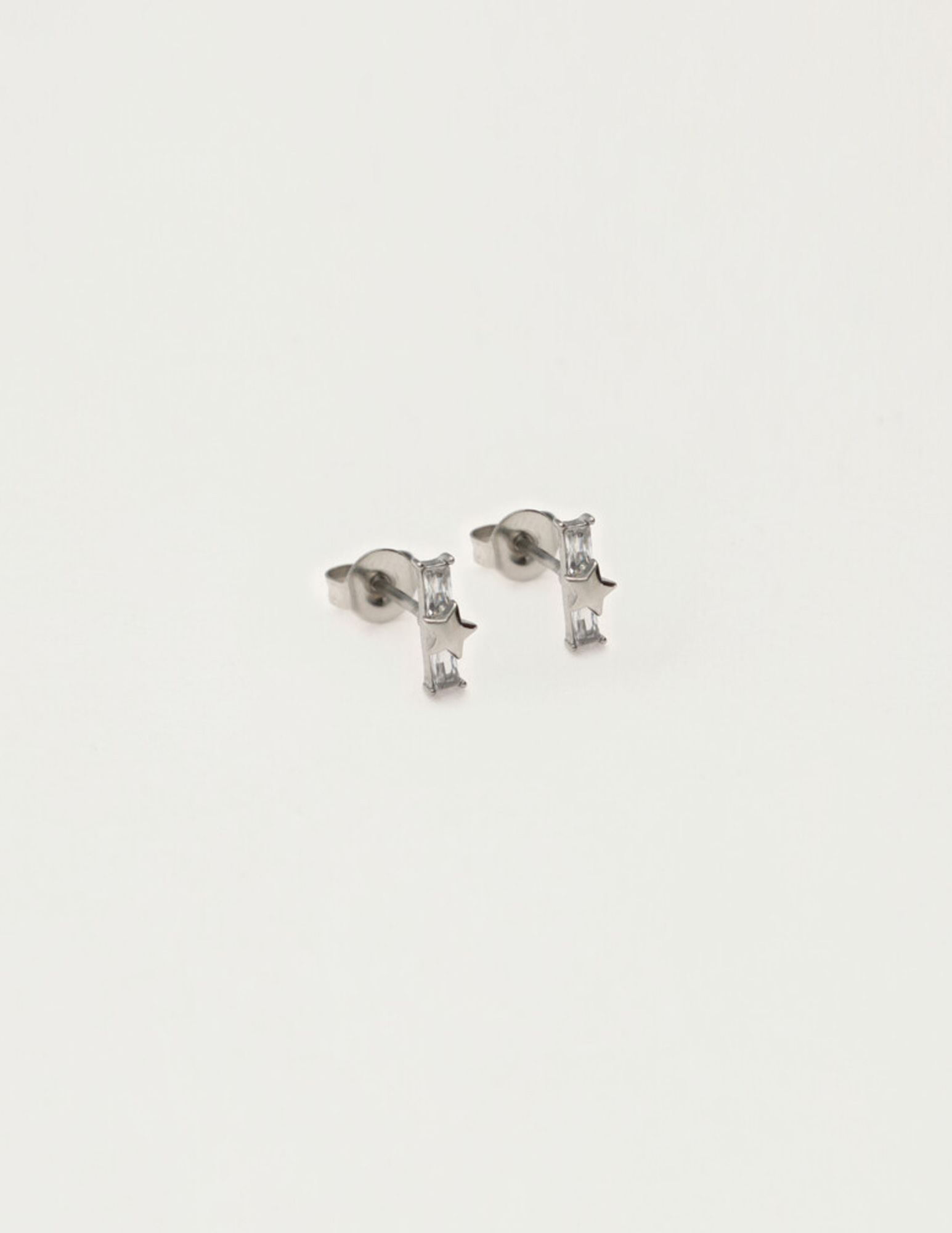 My Jewellery Studs ster met strass MJ12090 Zilver