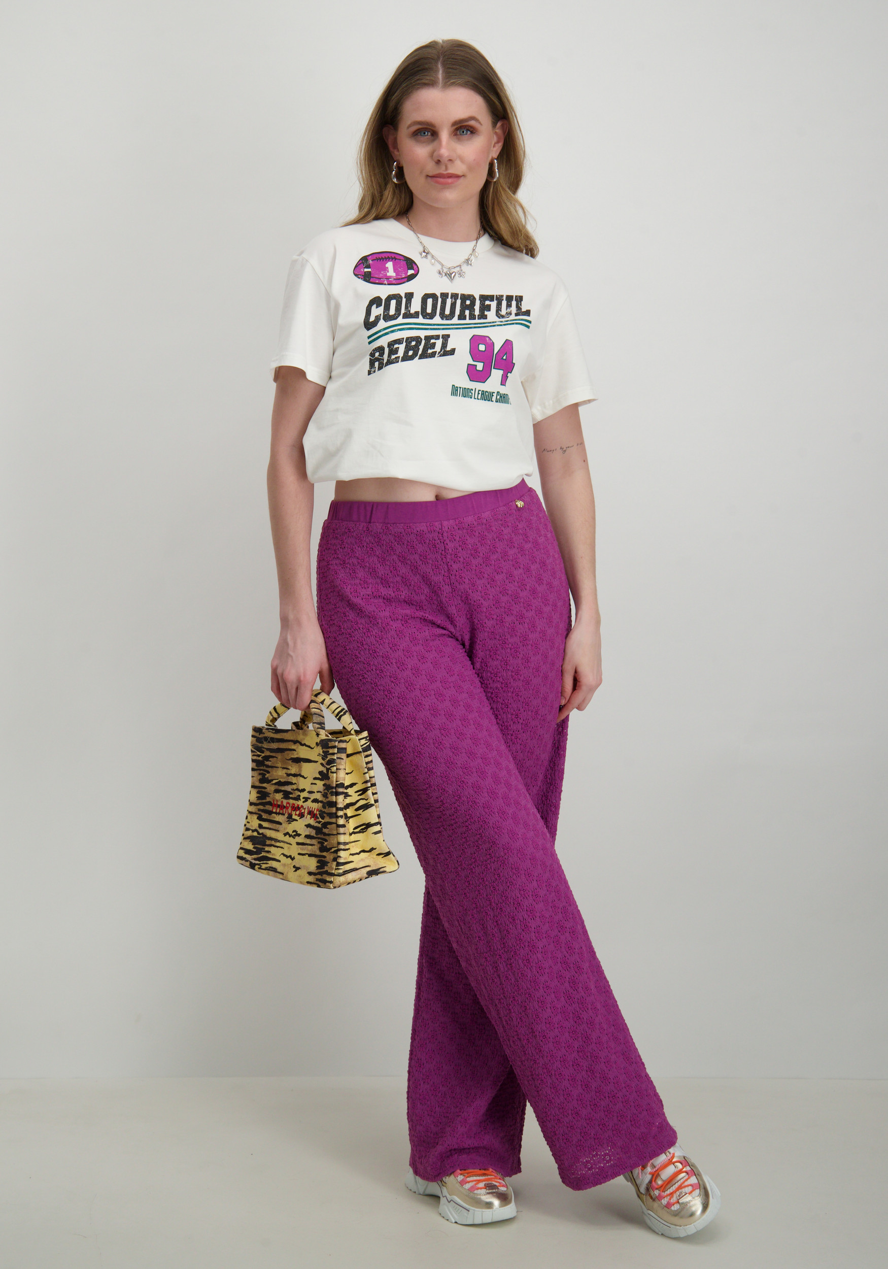 Harper & Yve Broek Lora SS25P101 Paars