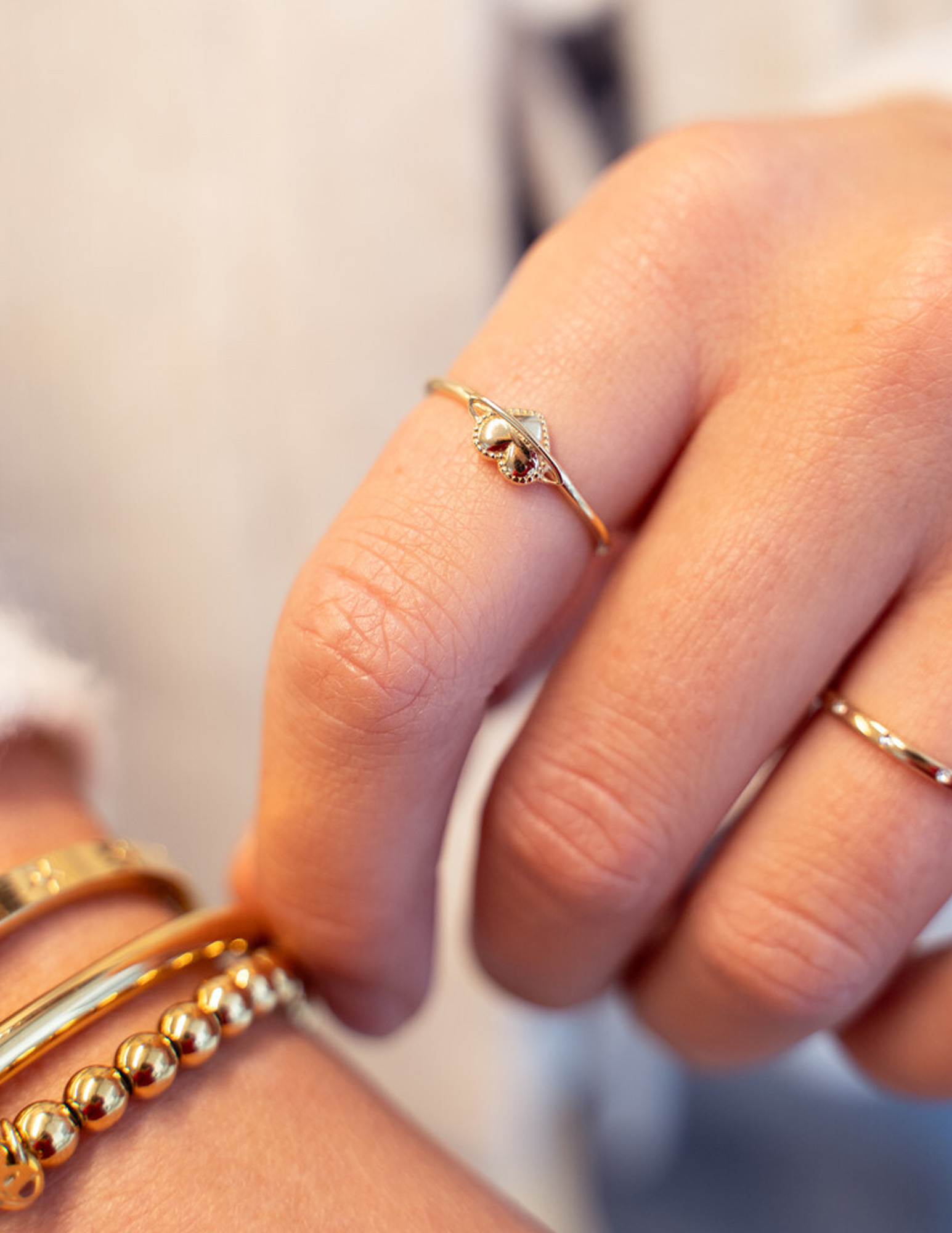 My Jewellery Starry ring met hartjes planeet MJ12019 Zilver