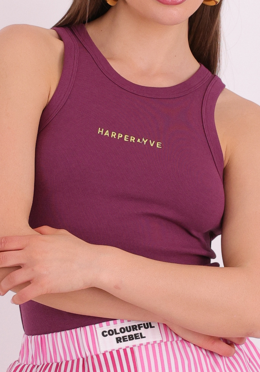 Harper & Yve Top Yenn HS6P404 Paars
