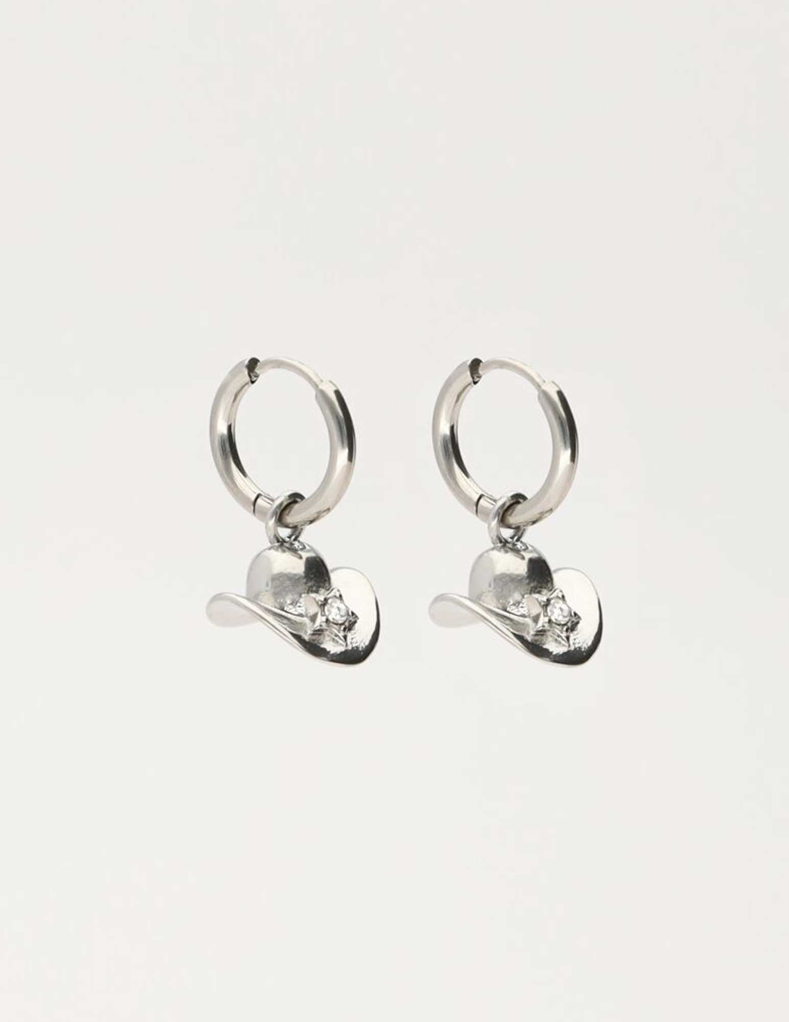 My Jewellery Oorringen met cowboyhoed MJ10299 Zilver