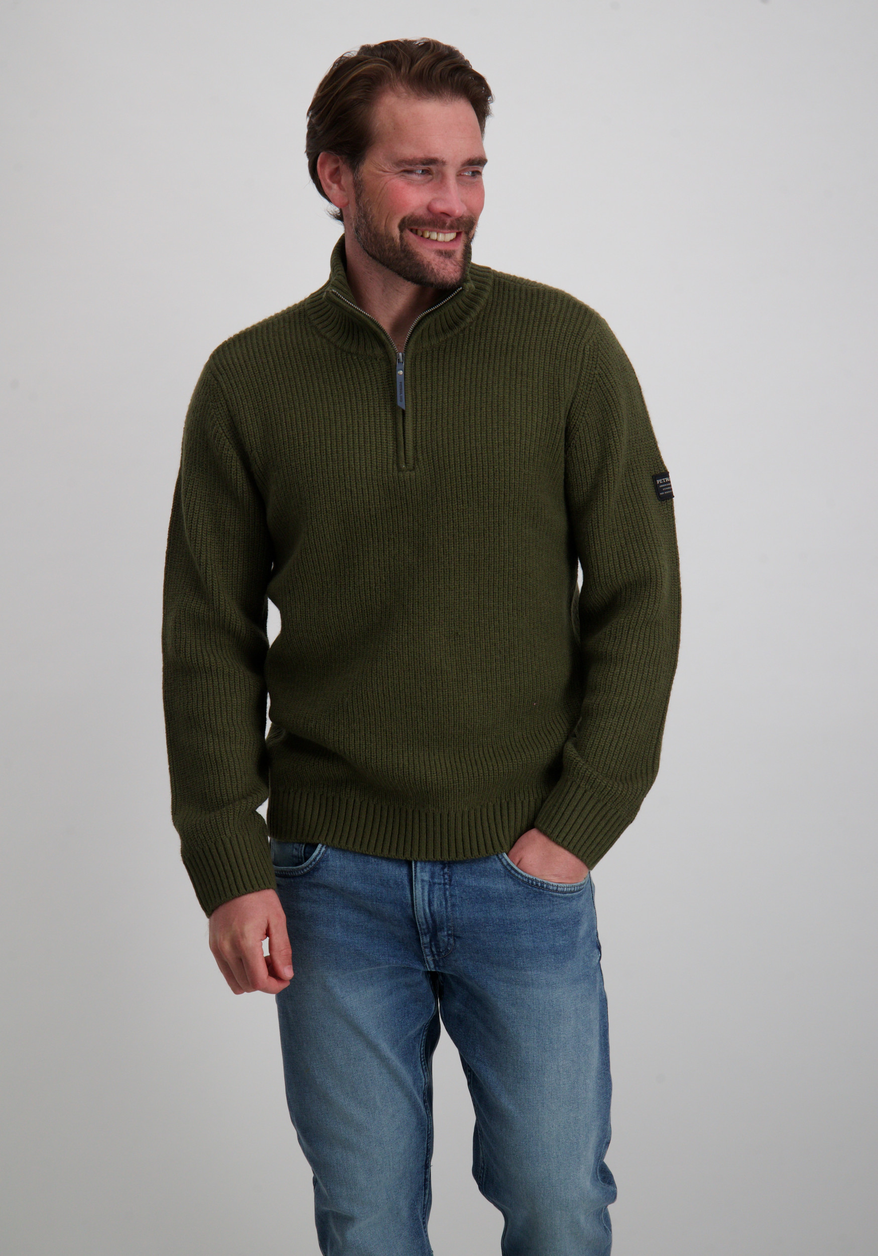 Petrol Trui M-3050-KWC151 Leger Groen
