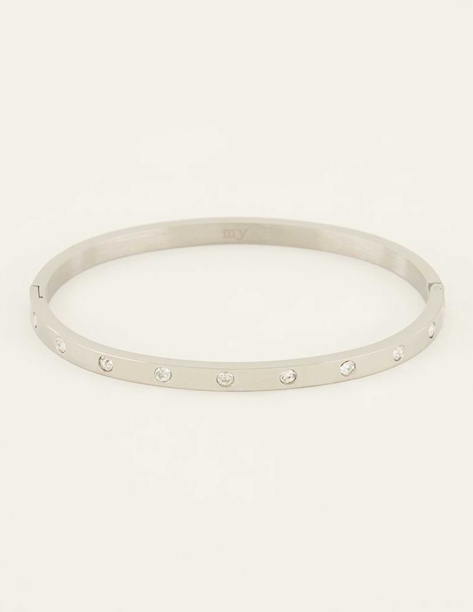 My Jewellery Bangle steentjes MJ07610 Zilver