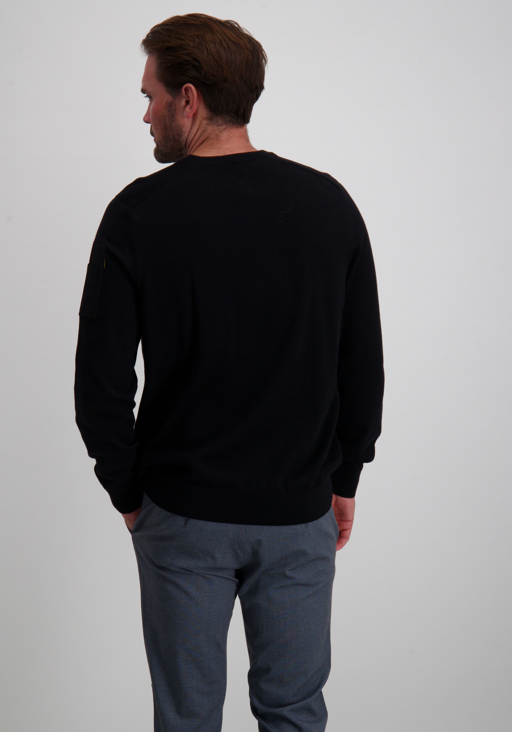 PME Legend Trui American classic PKW0000332 Zwart