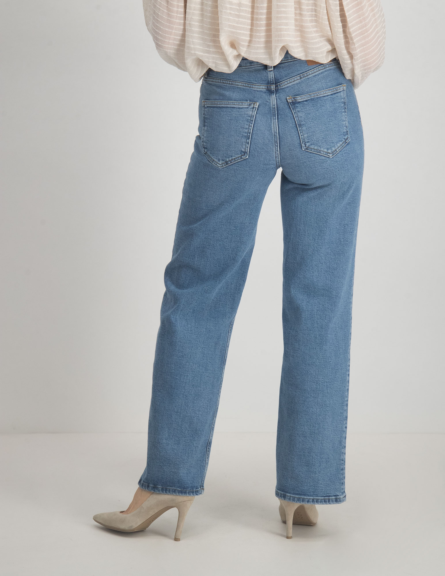 Only Wide leg jeans Juicy  15234743 Licht blauw