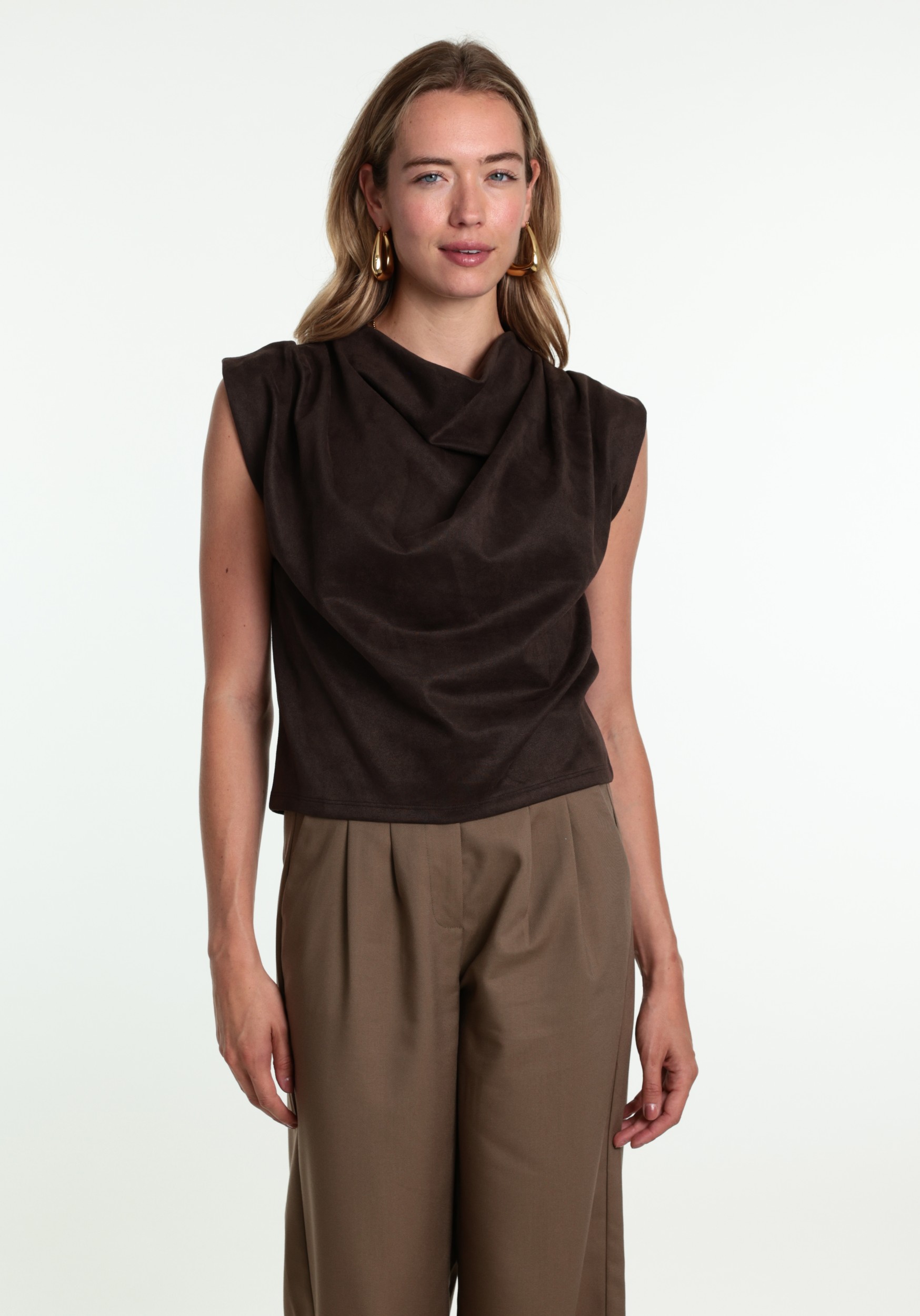 VERO MODA Top Brikka 10351510 Donker bruin