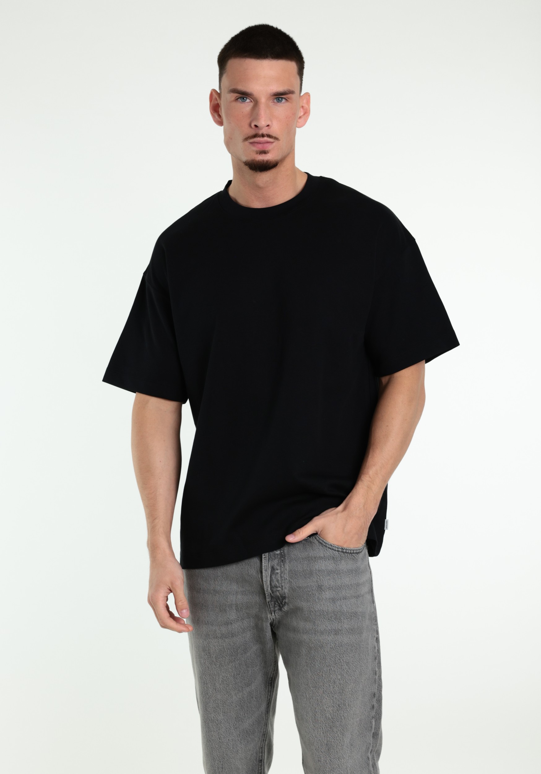 JACK & JONES T-shirt Barron 12298906 Zwart