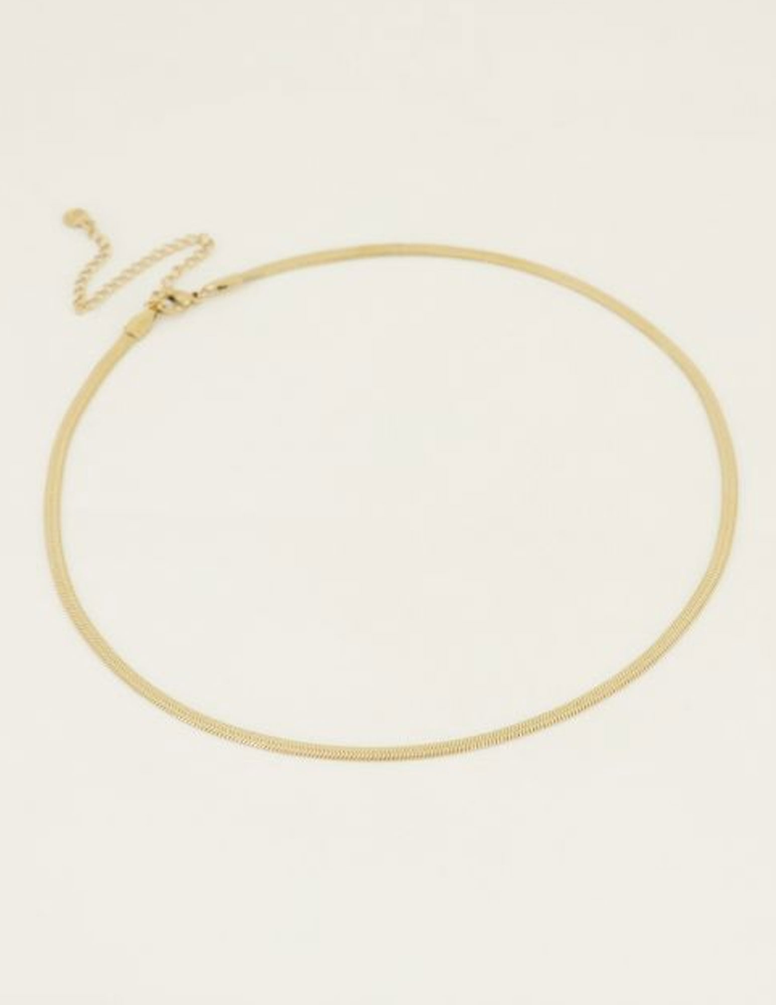 My Jewellery Ketting met platte schakels  MJ04930 Goud