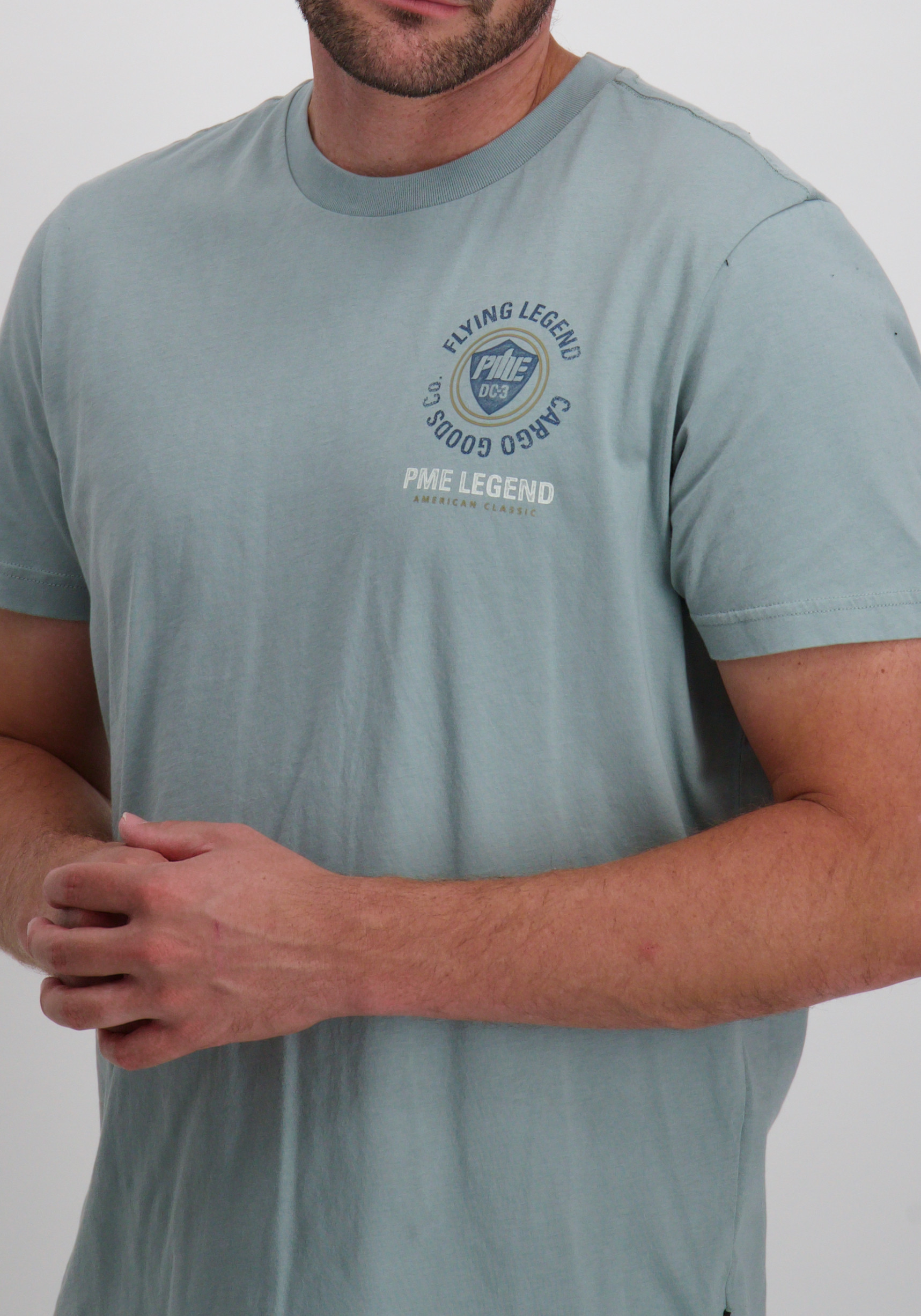 PME Legend T-shirt PTSS2508575 Licht blauw