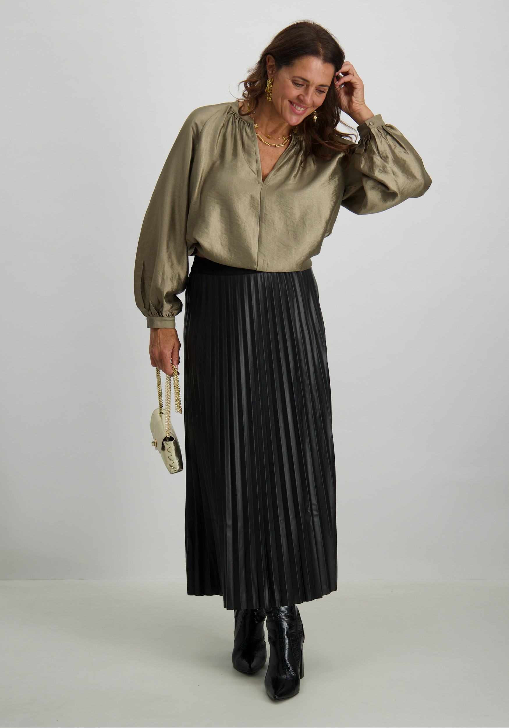 Tramontana Rok Plise Q33-13-201 Zwart