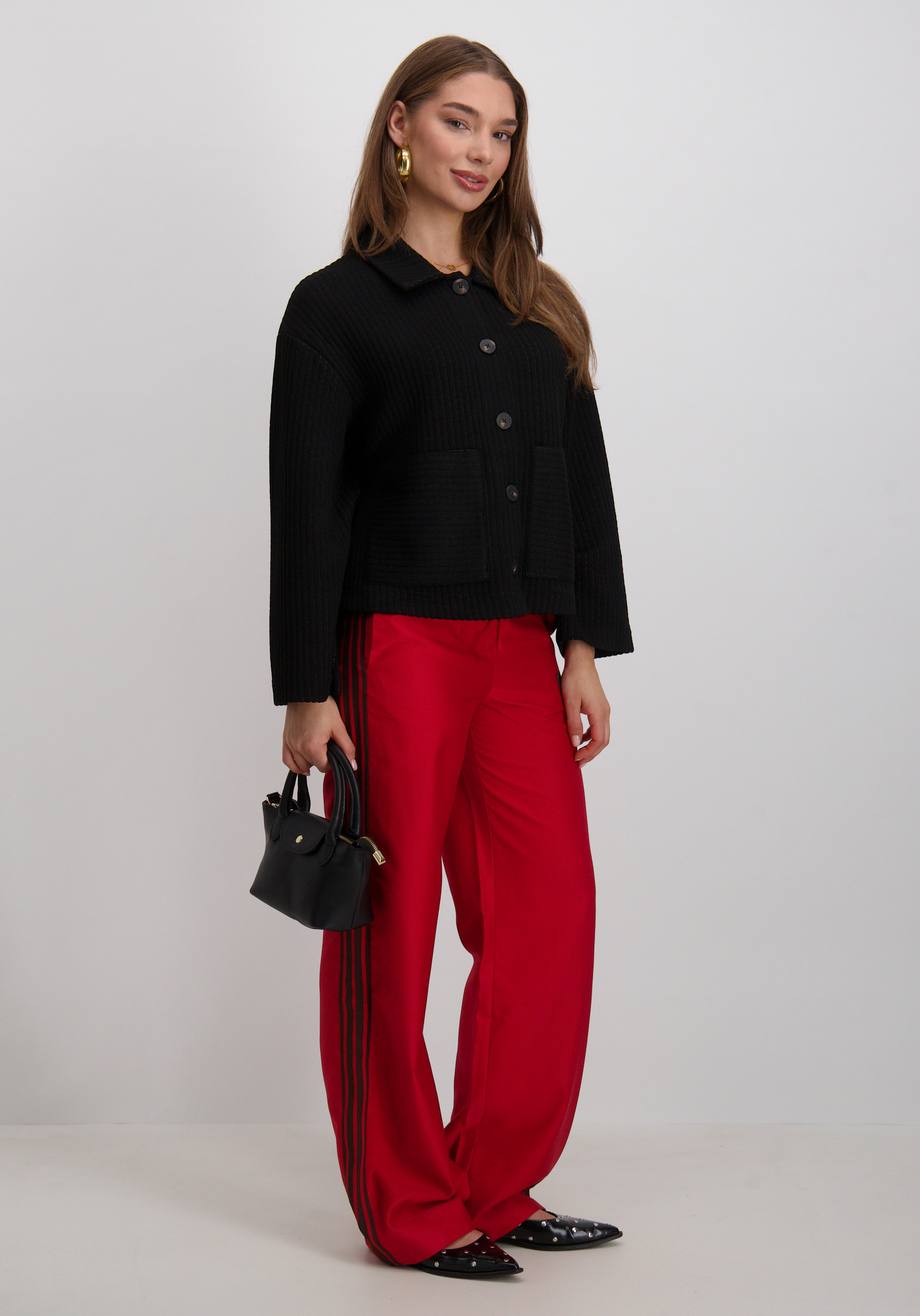 Ichi Jacket kate quilted 20124593 Zwart