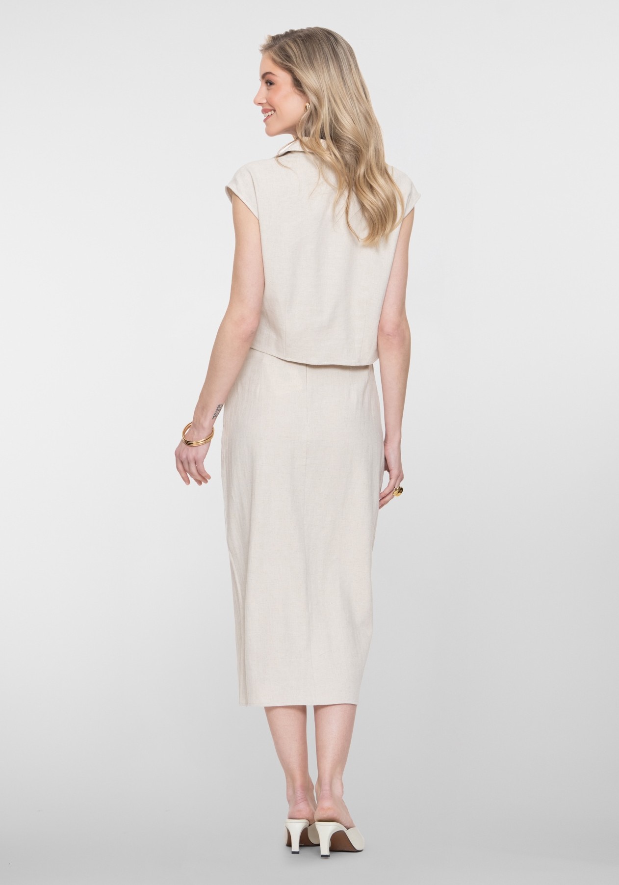 Geisha Lange rok 66300-10 Wolwit-ecru