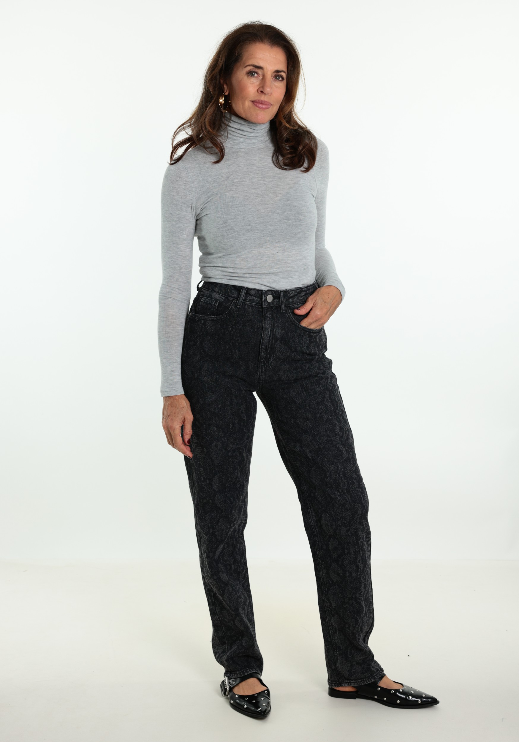 ONLY Top Glamour 15380914 Licht grijs