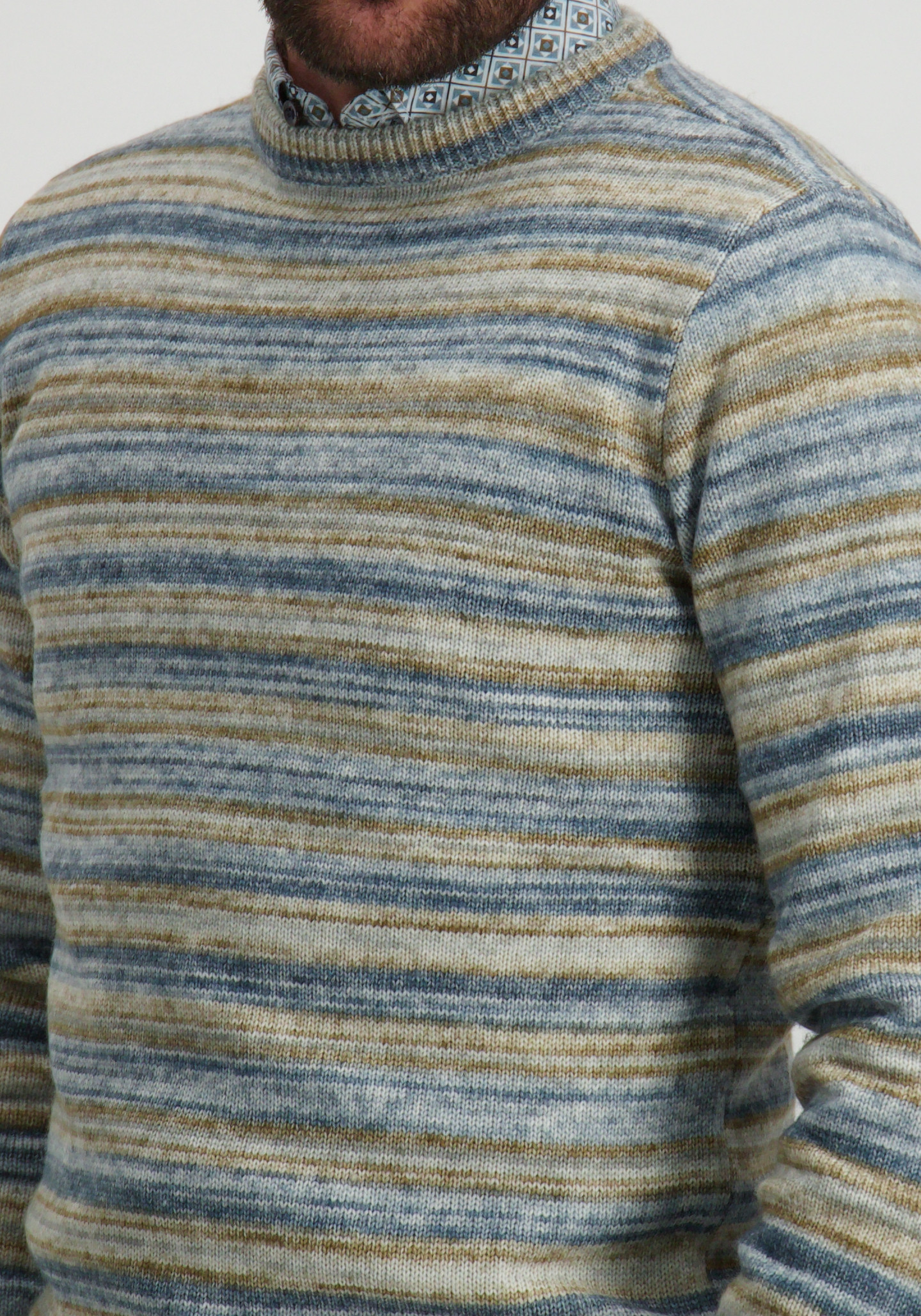 Petrol Trui M-3040-KWR271 Licht blauw