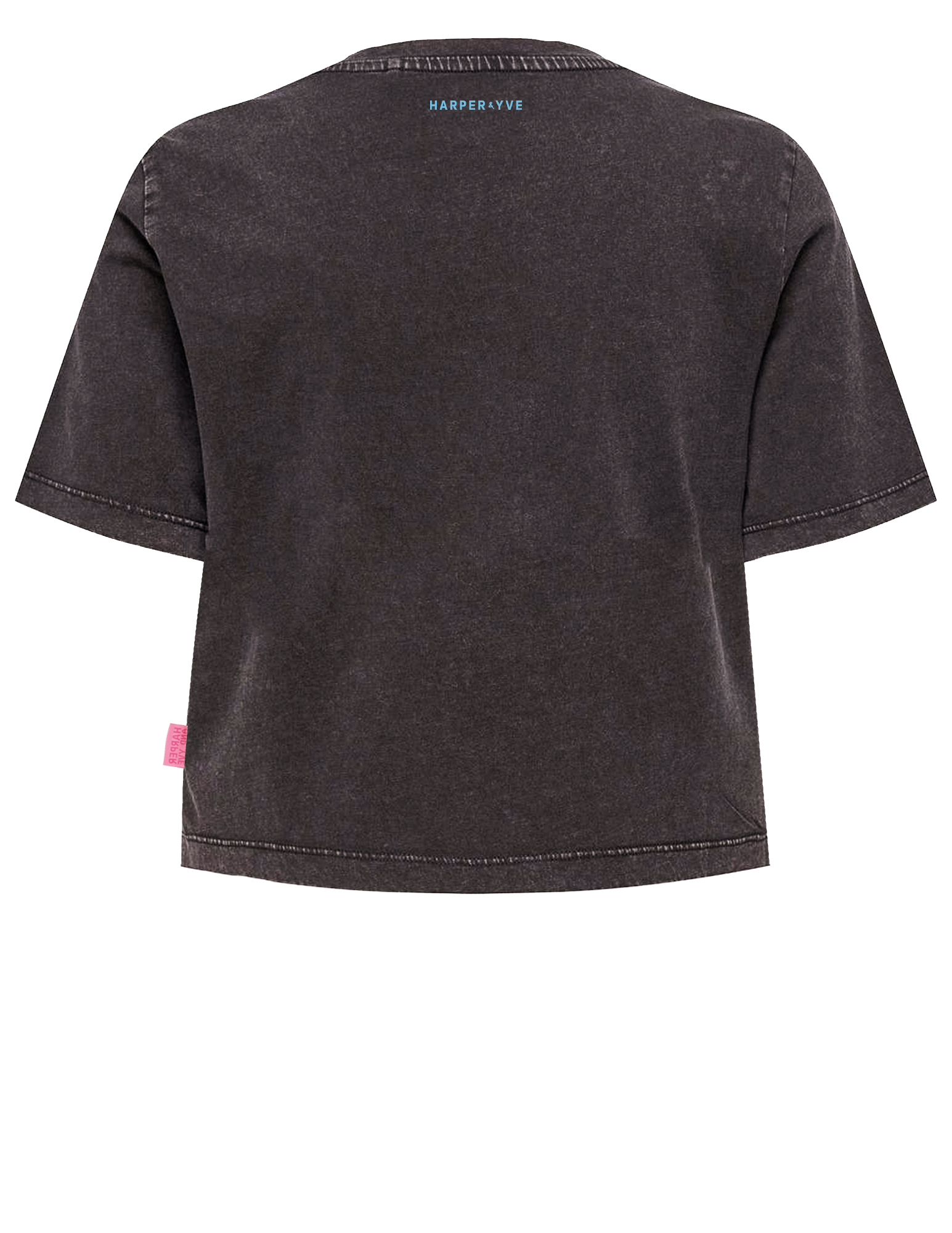 Harper & Yve T-shirt cropped Hotstuff SS25Y305 Zwart